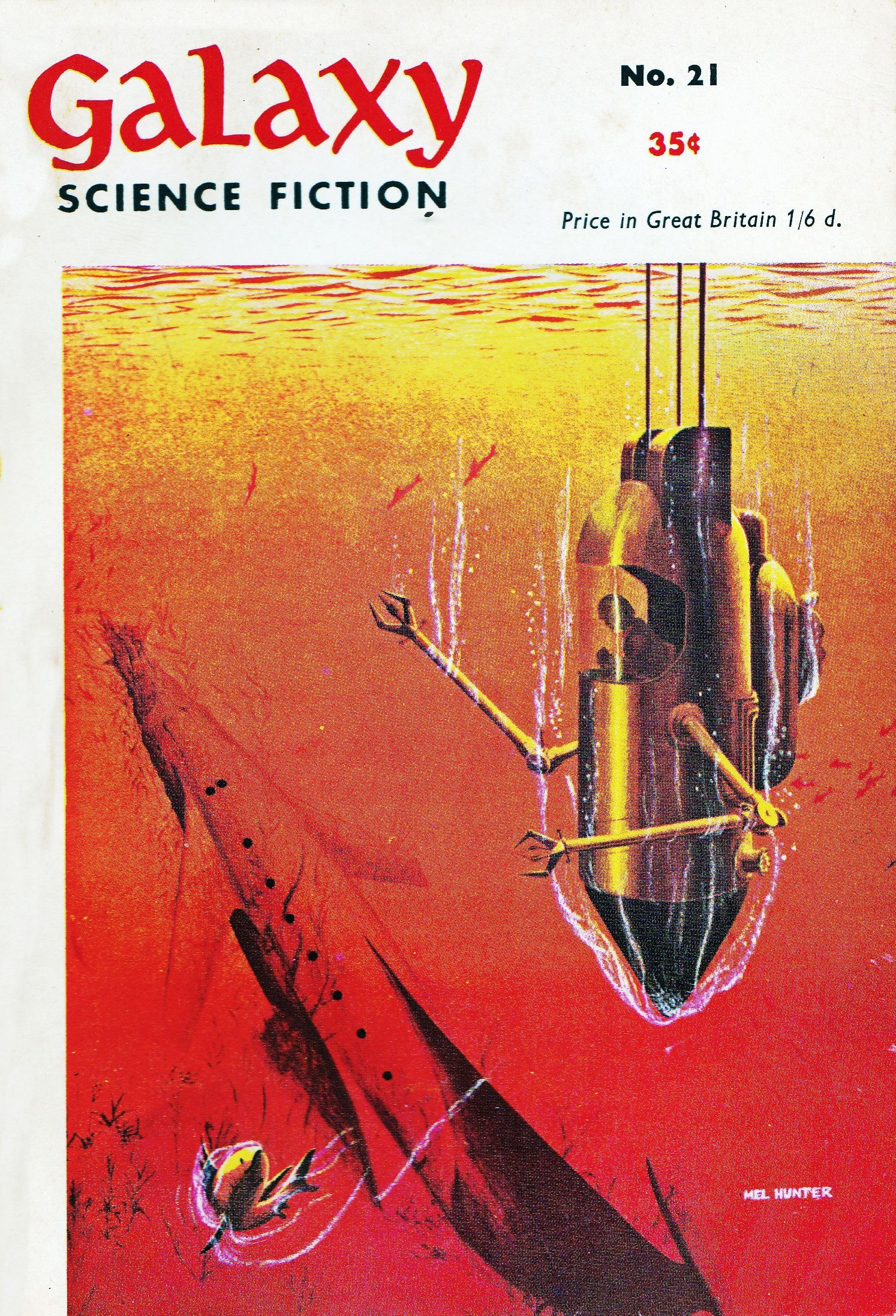 Wallpaper #-vSTOpMBKFX8bn3rTngm54 Galaxy Science Fiction No21 British Edition Cover Art by Mel Hunter