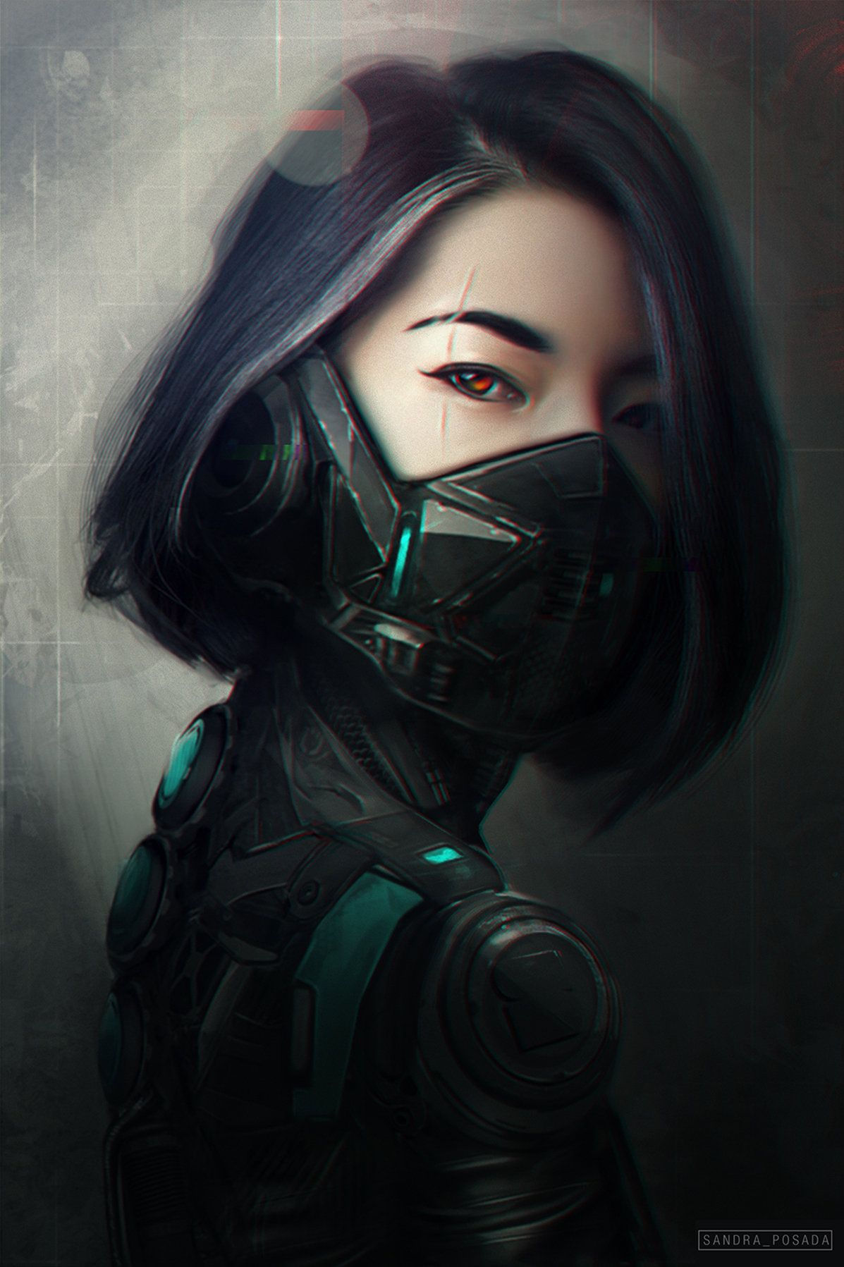 Wallpaper #OhkqF48BtGB6xQ787W9O31 Artstation Cyberwarrior Sandra Posada Fantasy Character Female