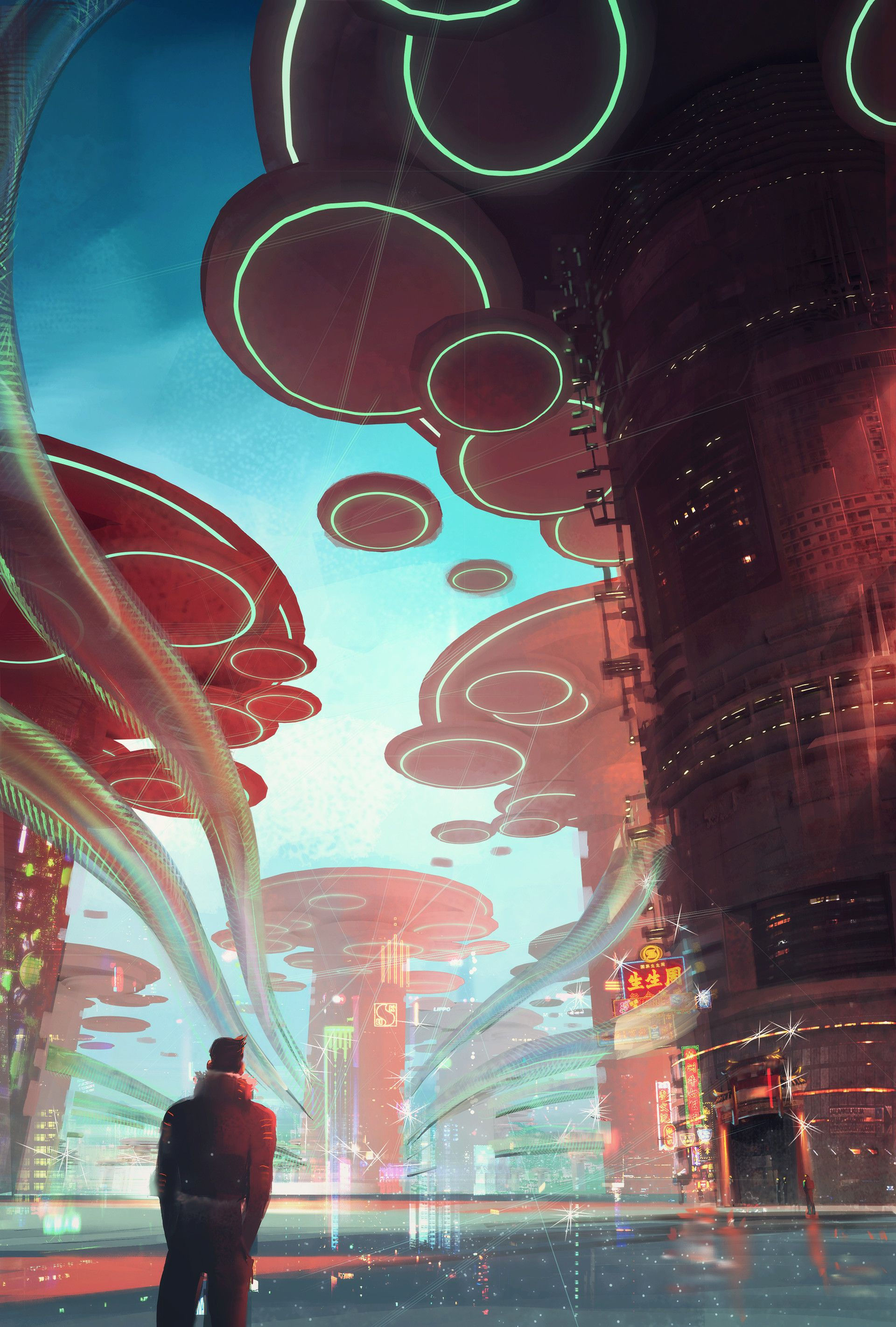 Wallpaper #M3fnJ5MB-pgBXx60DqgE78 Artstation Personal Practice Xue Han Fantasy City Fantasy Places