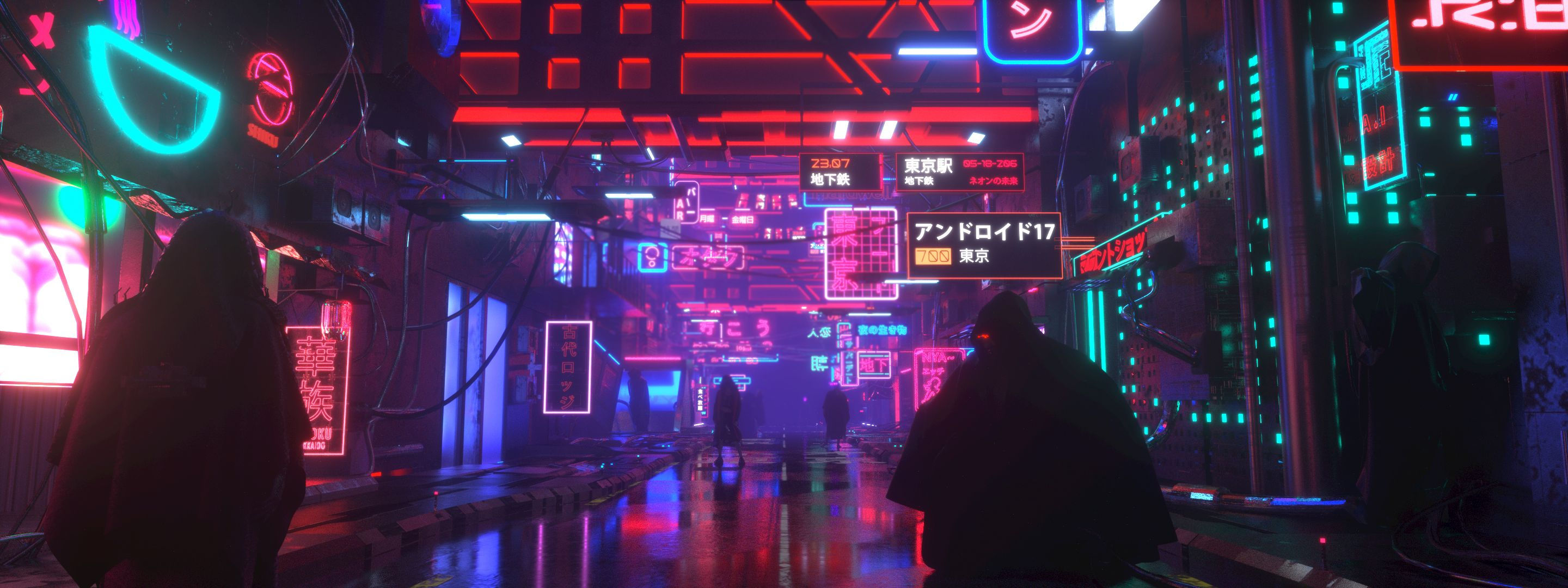 Wallpaper #IkCMMZMBJhL2WPbaM8f861 Explore Neo Tokyo a Cyberpunk City with Neon Lights