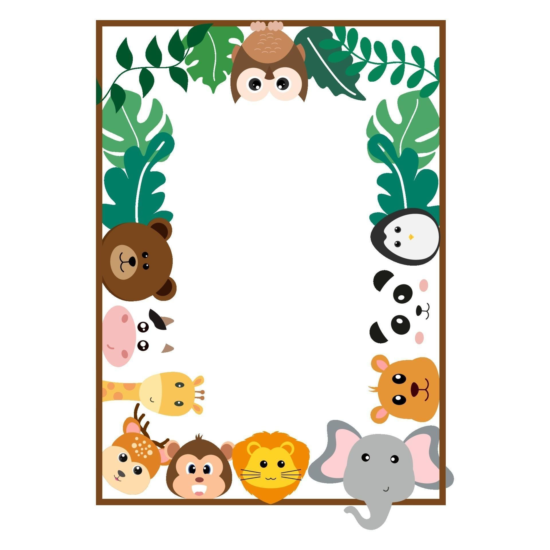 Wallpaper #03c4b Happy Jungle Safari Birthday Our Amhiraya Studio