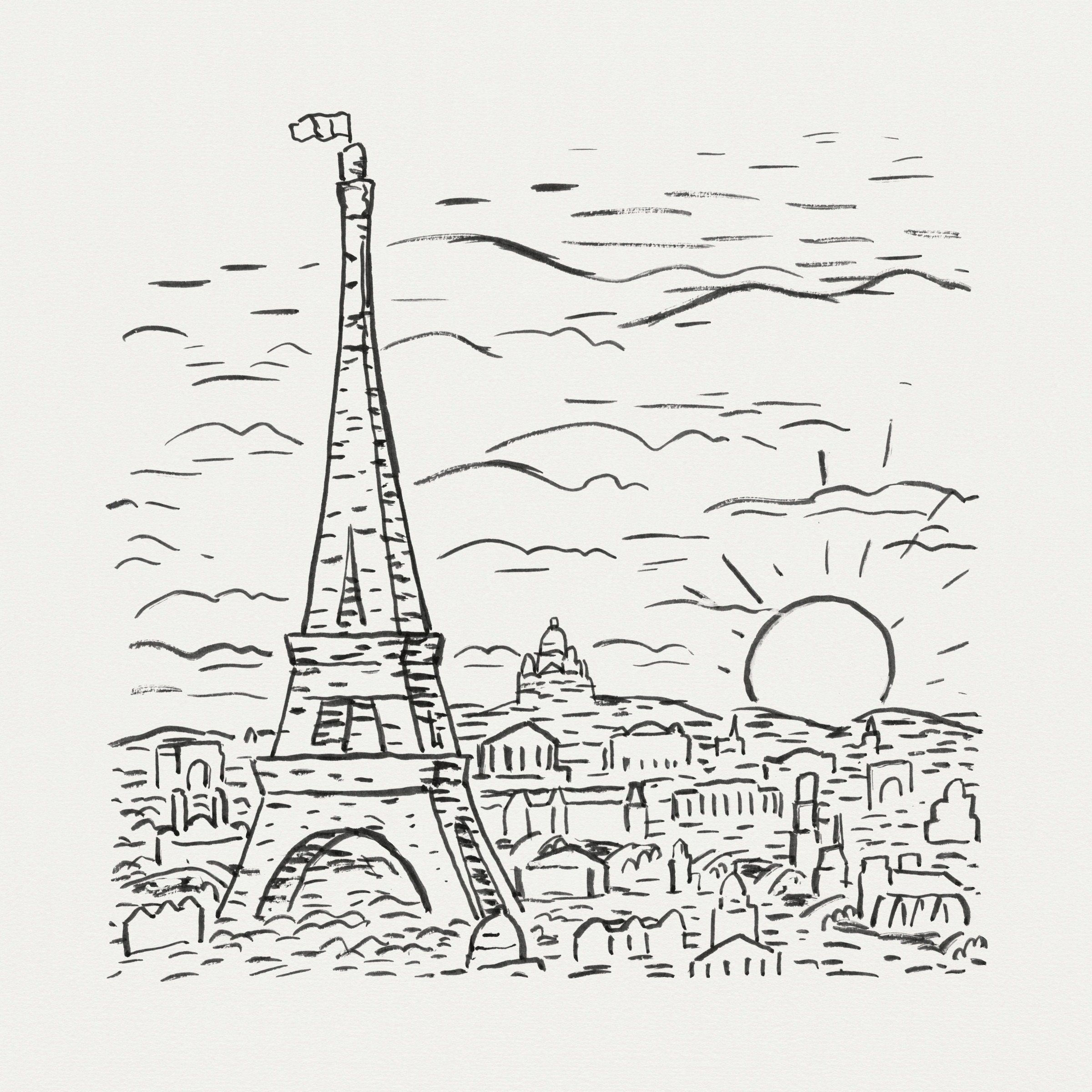 Wallpaper #W2g2IpMBSpphPi3-mTKk426 Eiffel Tower Travel Coloring Page for Kids in 2022 Eiffel Tower Art