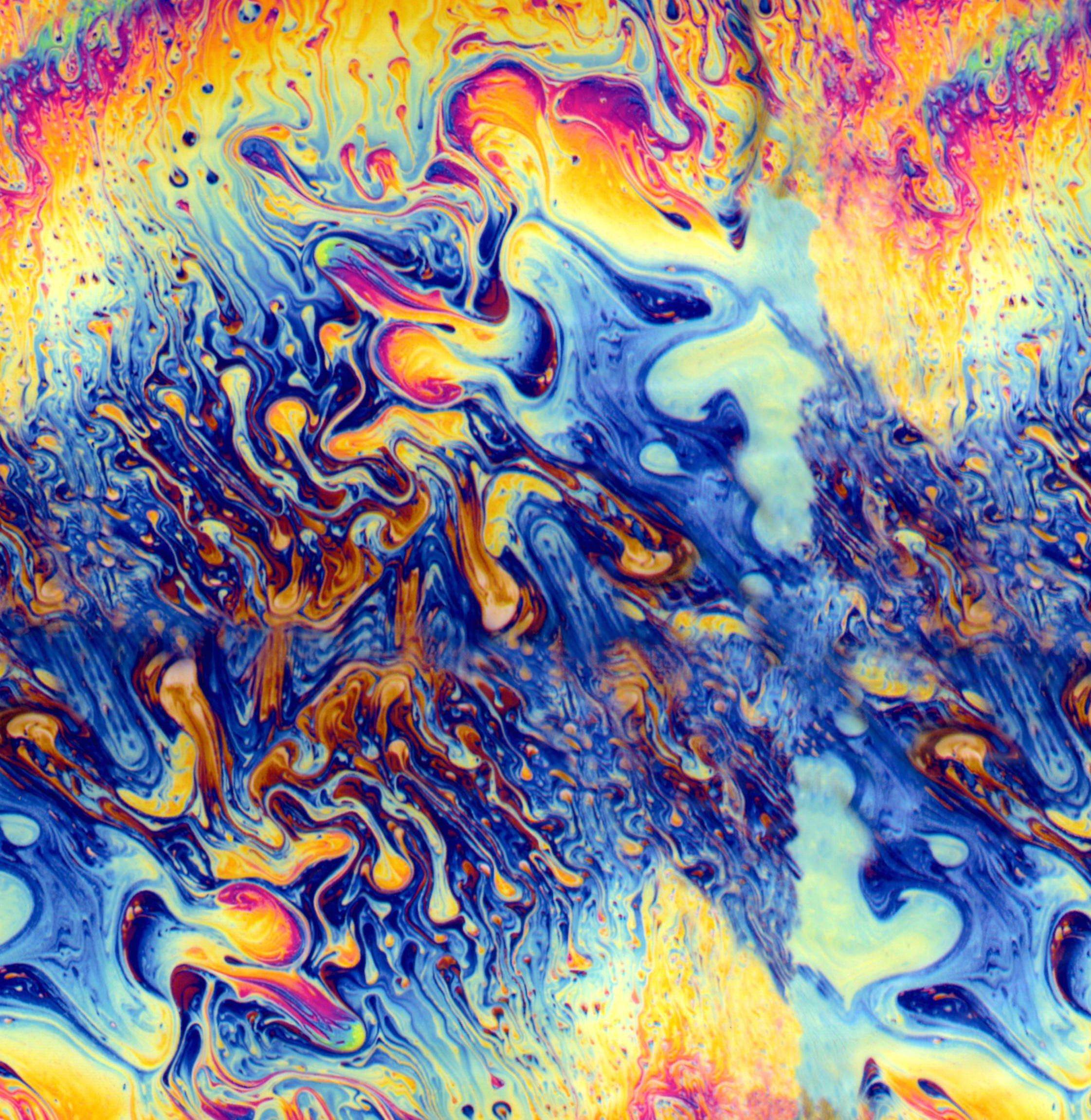 Wallpaper #9b753 Original Rainbow Oil Slick Acrylic Pour Painting on Etsy