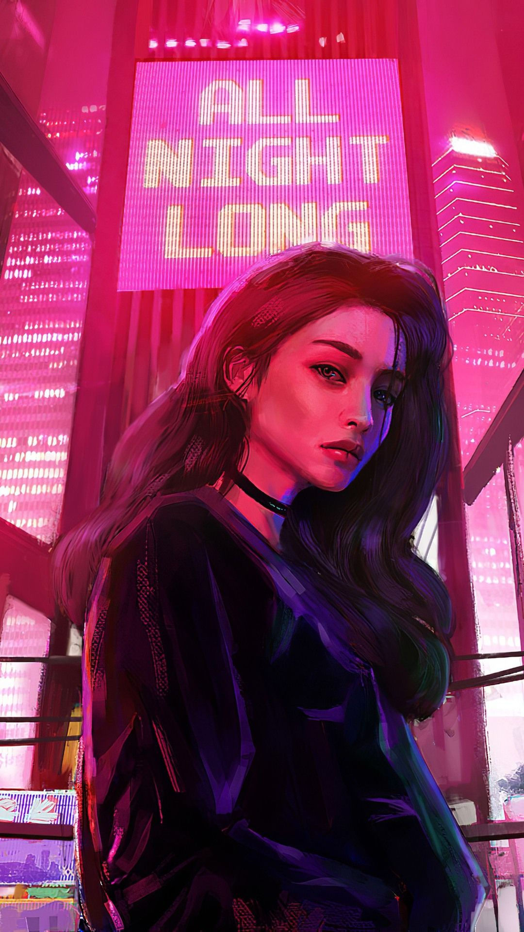 Wallpaper #gX379I4Bnwiau_P6YxHY45 Cool Wallpaper Girl in the Night Wallpaperize in 2020 Cyberpunk