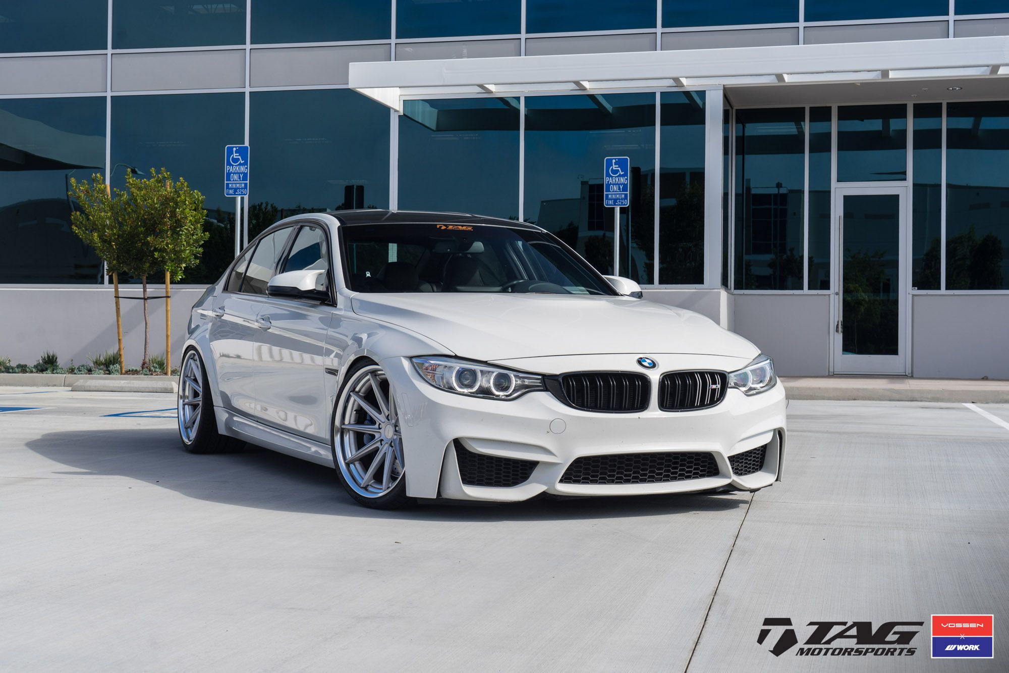 Wallpaper #QABG644BSdW8dNouShHc24 Alpine White BMW M3 Upgraded with Vossen and Work Vws 3 Wheels White