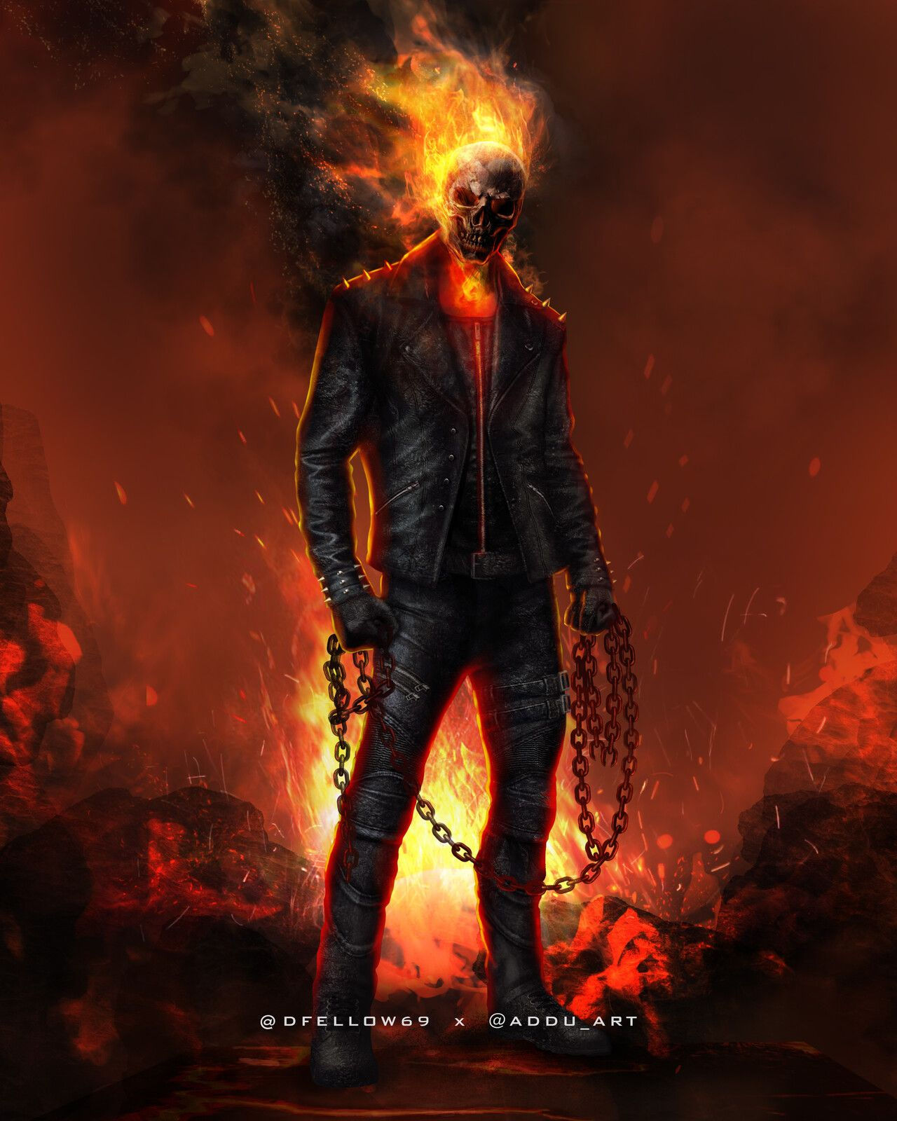 Wallpaper #4_QTOpMBKFX8bn3r23cf9 Keanu Reeves as Ghost Rider Suvam D Fellow on Artstation at Https