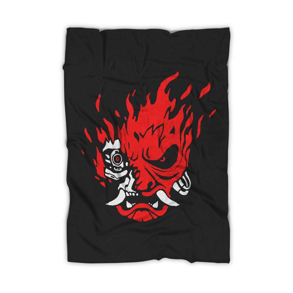 Wallpaper #fmeh-pIBSpphPi3-95Fq98 Cyberpunk 2077 Skull Cyber Samurai Blanket Cyberpunk 2077 Cyberpunk