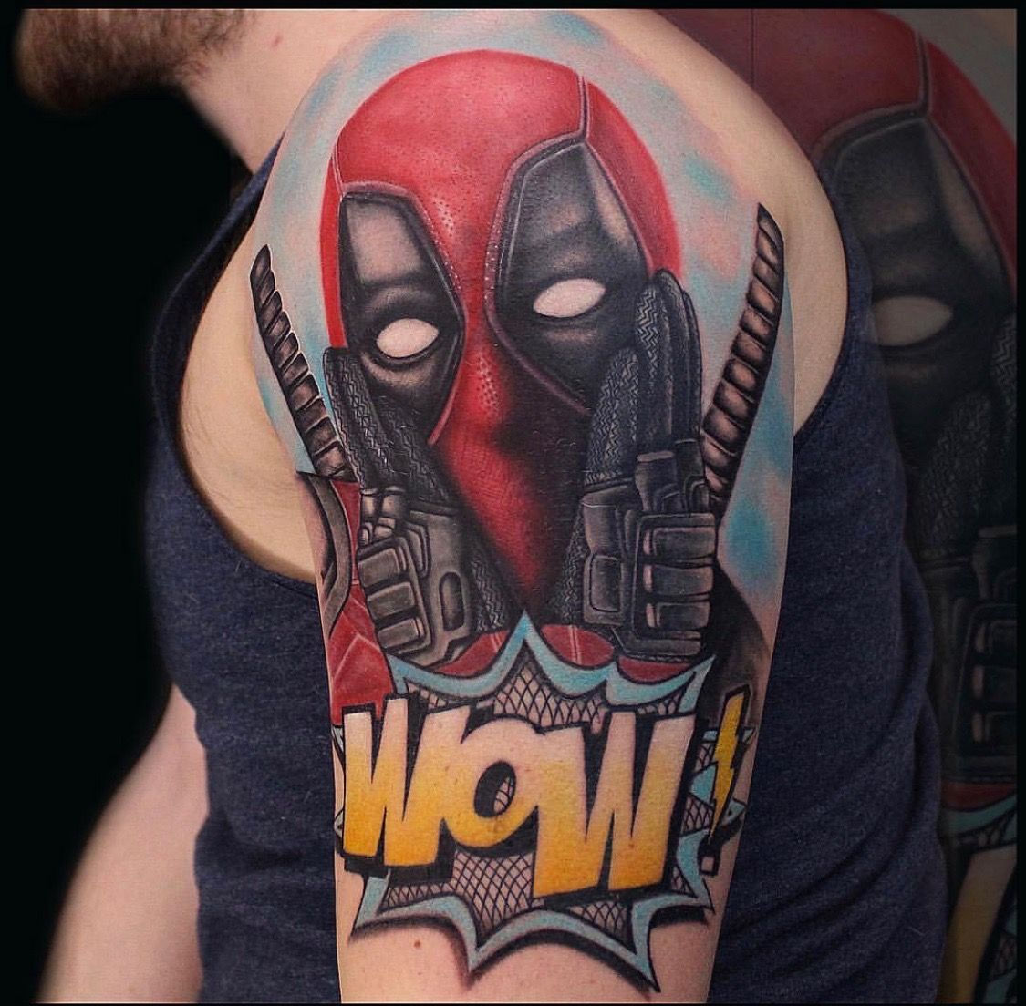 Wallpaper #9130c Marvel Tattoo Photo by Gus H Tattoo on Instagram Deadpool
