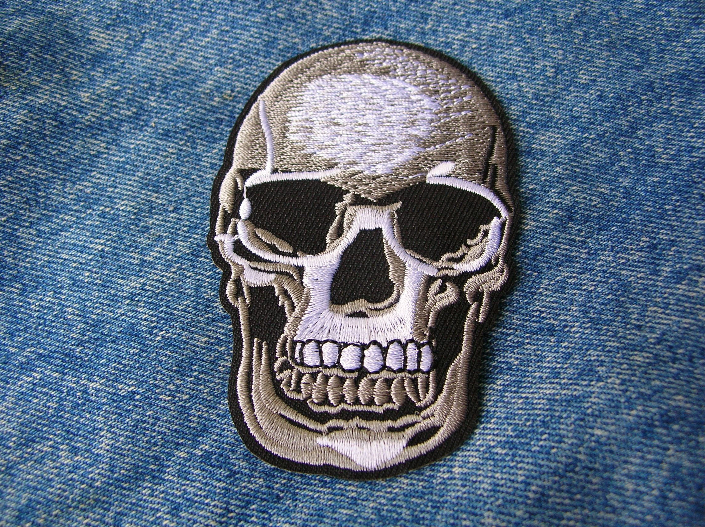 Wallpaper #hhl_Ho8BtGB6xQ78ZnmZ8 80s Style Skull Patch Httpswwwetsycomshoppinsbadgesandmore