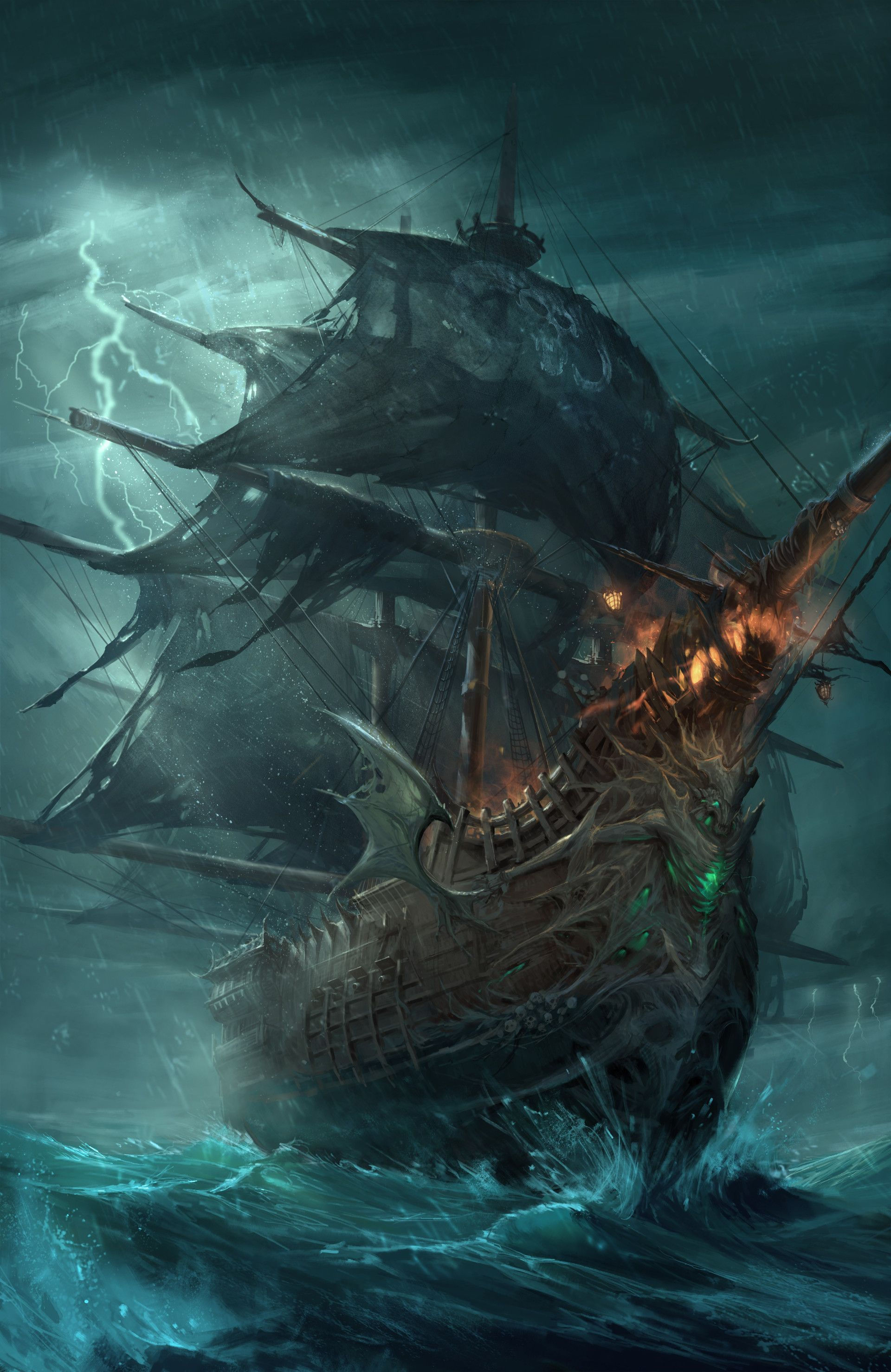 Wallpaper #z_Cpf5cBi4JM6agGtSCM7 Artstation Artwork Gary Fu Pirate Ship Art Ship Artwork Fantasy