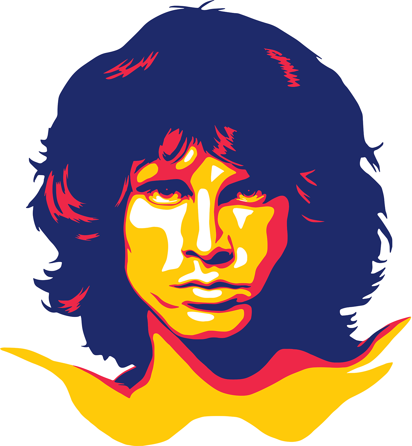 Wallpaper #Lv_ka5MB3lSXT3zUJOkN330 An Image of a Man with Long Hair in the Color of Red Yellow and Blue
