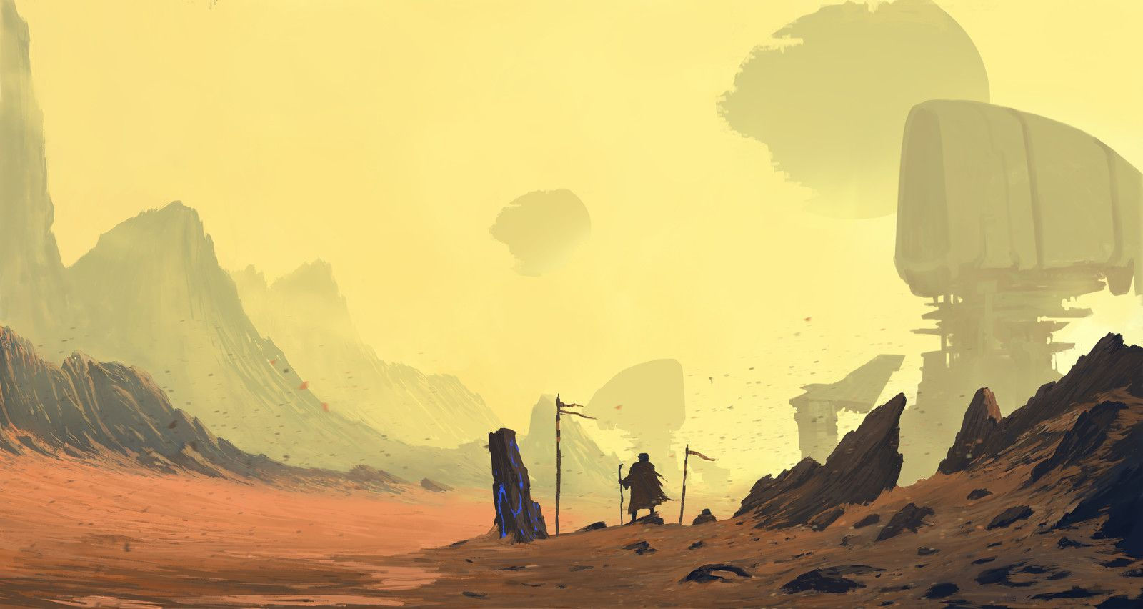 Wallpaper #3YJFQJMB0GiFKesMK8Bn244 Fremen Scouts Duncan Halleck Sci Fi Concept Art Environment Dune