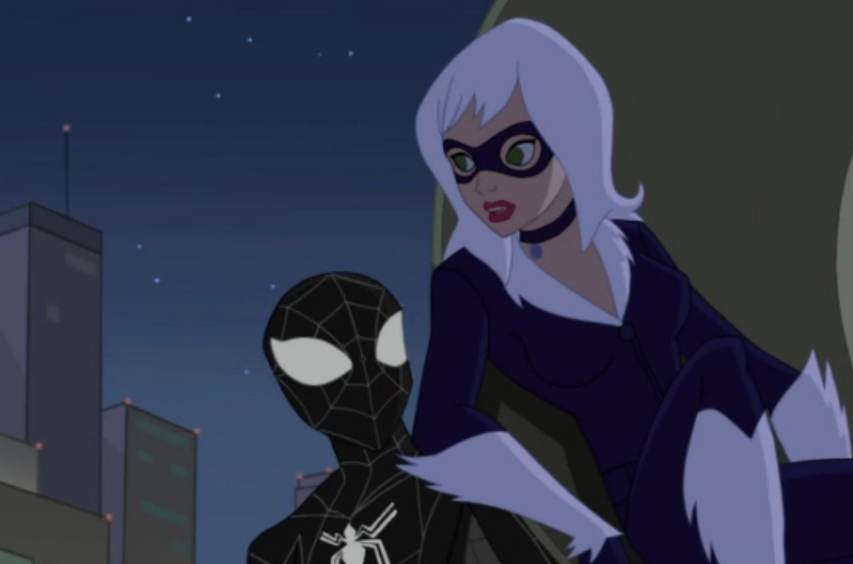 Wallpaper #lX0q8Y4Bnwiau_P6sQiz58 Spider Man and Black Cat the Spectacular Spider Man the Animated
