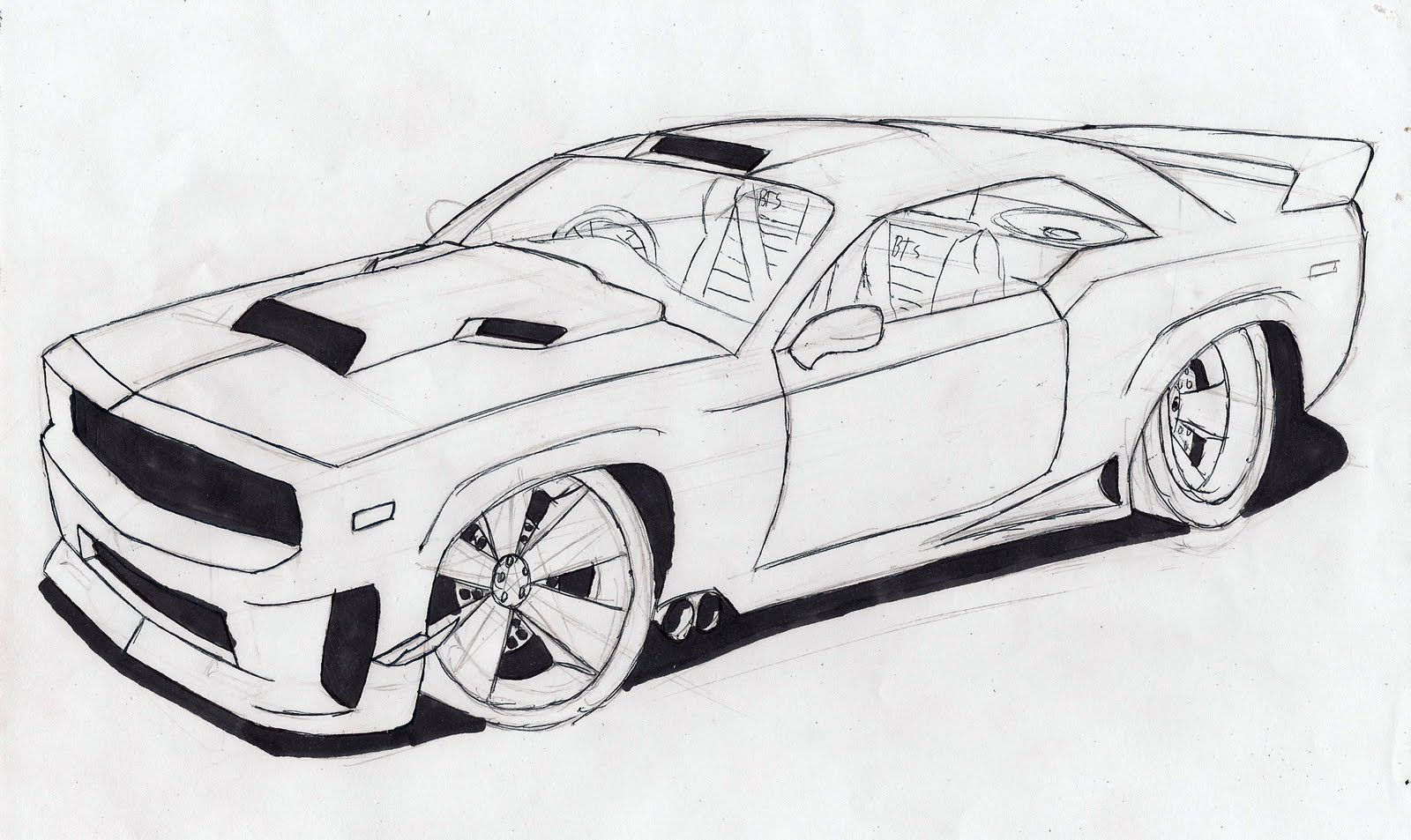 Wallpaper #1RkzOI8BtGB6xQ78bKc425 Josiahs Drawings How to Draw a Muscle Car Desenhos De Carros