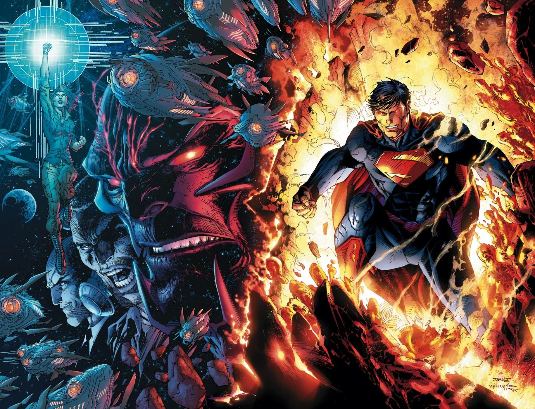 Wallpaper #3Bn2H48BtGB6xQ78nHwg8 Superman Unchained Art by Jim Lee Superman Art Superman Wallpaper