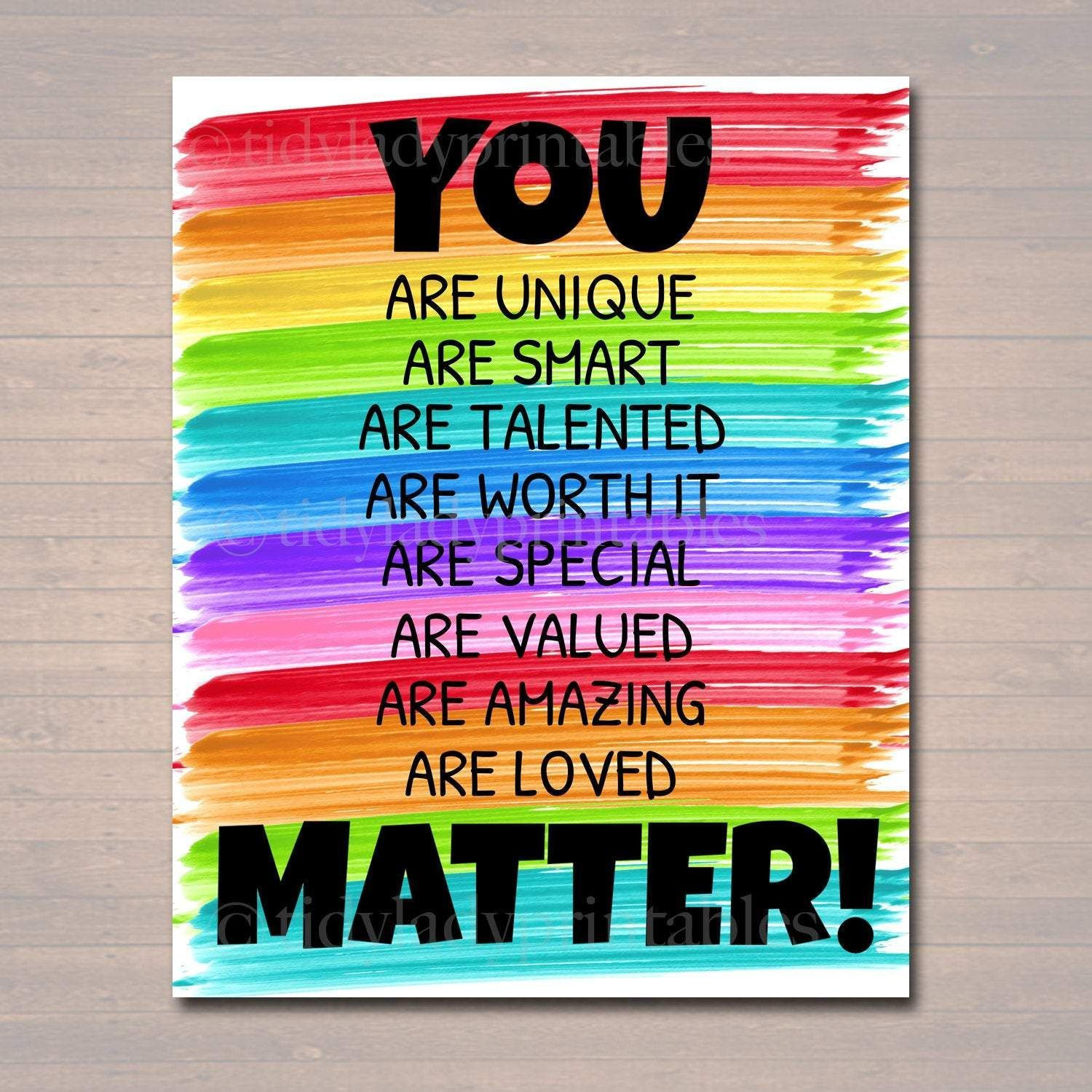 Wallpaper #yTG1NZMB5zzyi_yY3lfV164 You Matter Classroom Printable Counseling Office Poster Counselor