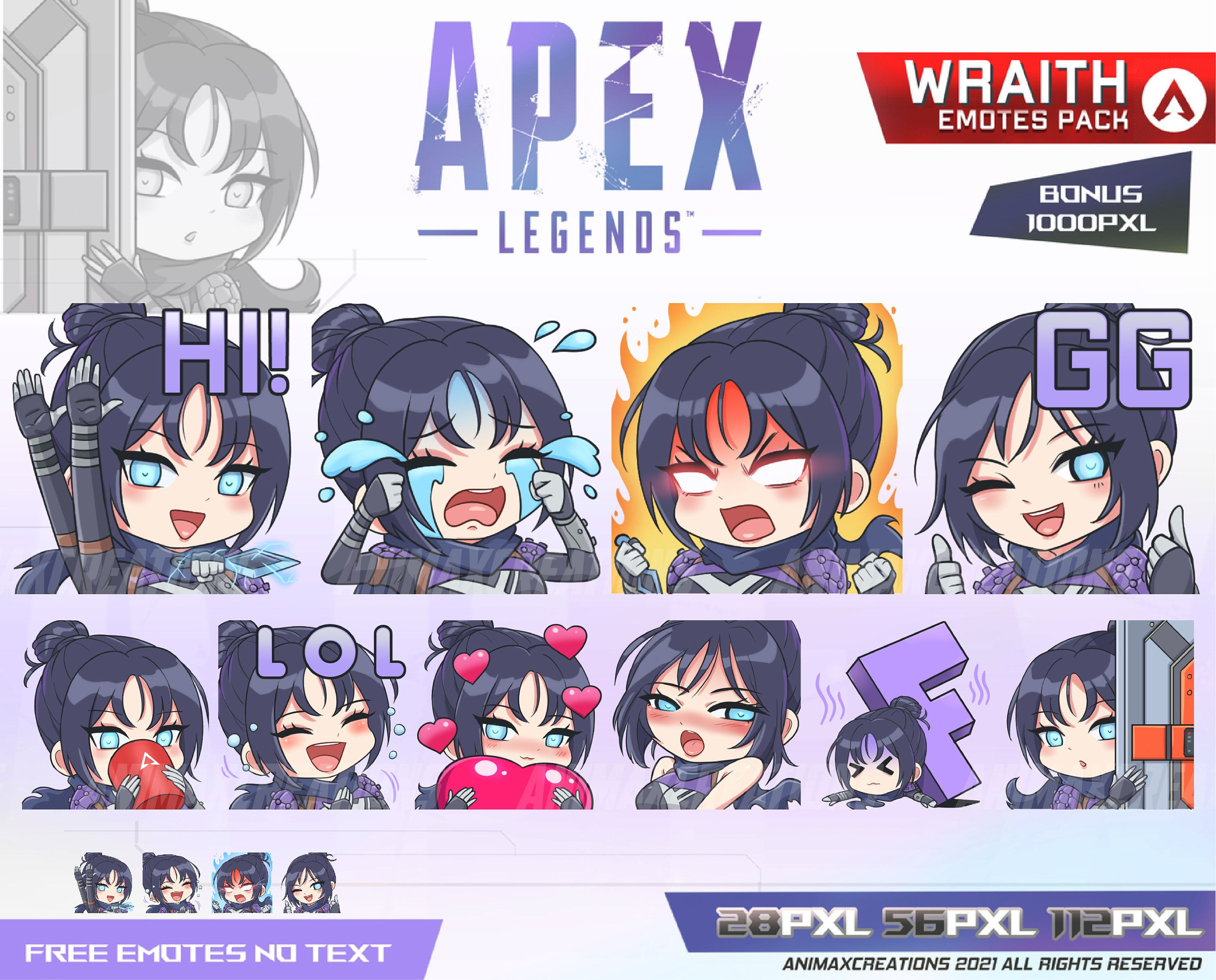 Wallpaper #oUL-PJMBOBpx0NhmEcKU41 Wraith Apex Legends Emotes Wraith Apex Legends Chibi Apex Legends