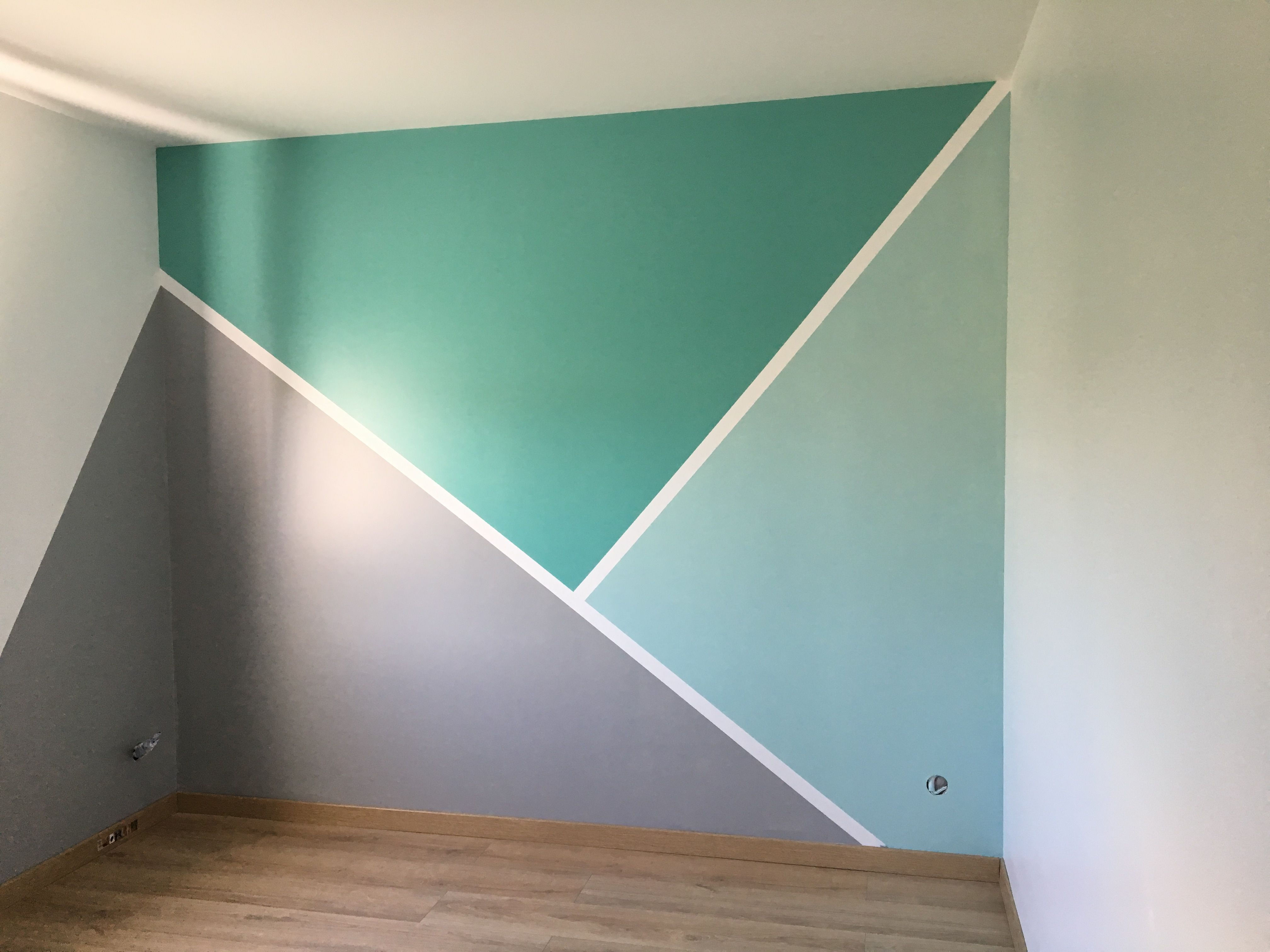 Wallpaper #6mcM8ZIBSpphPi3-jmn8340 Chambre Bebe Peinture Triangle Room Wall Painting Kids Room Paint