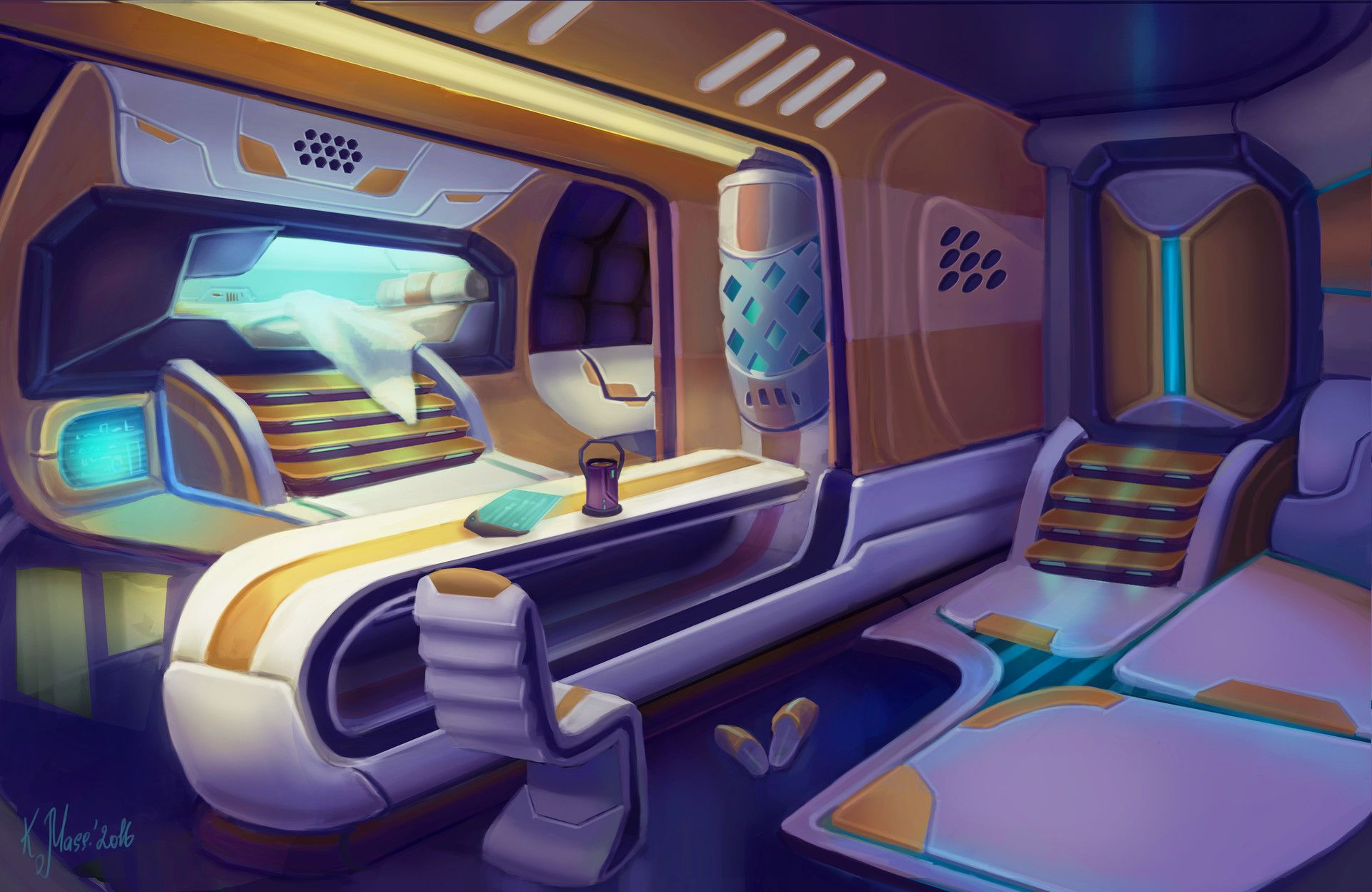 Wallpaper #rxmbHo8BtGB6xQ780nmM6 Artstation Sci Fi Interior Katarina Mass Spaceship Interior Sci