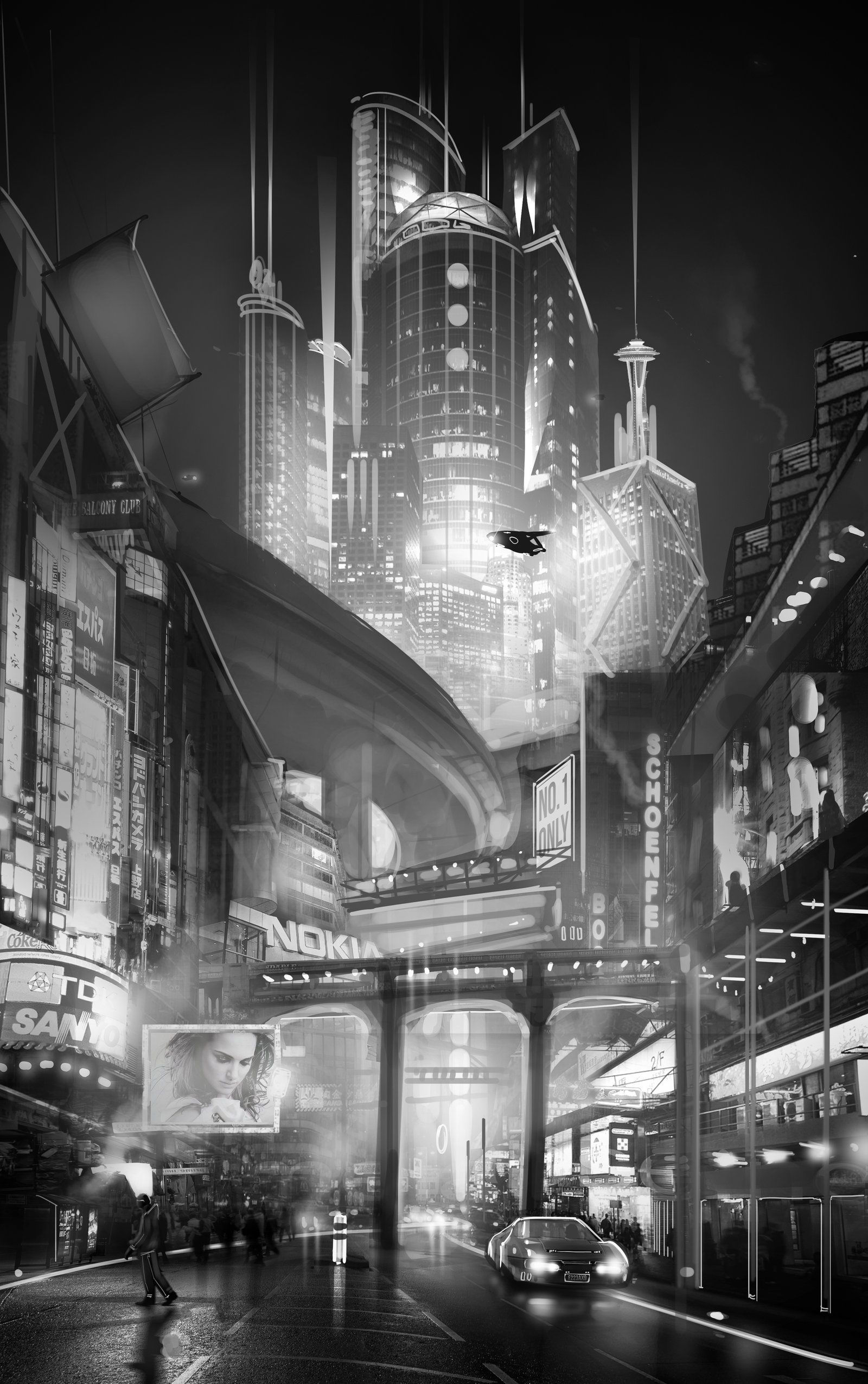 Wallpaper #AXMOgo4BFI5NbQksOhlH36 Cityscape 1 by Hazzard65 Cyber City Cyberpunk Futuristic City