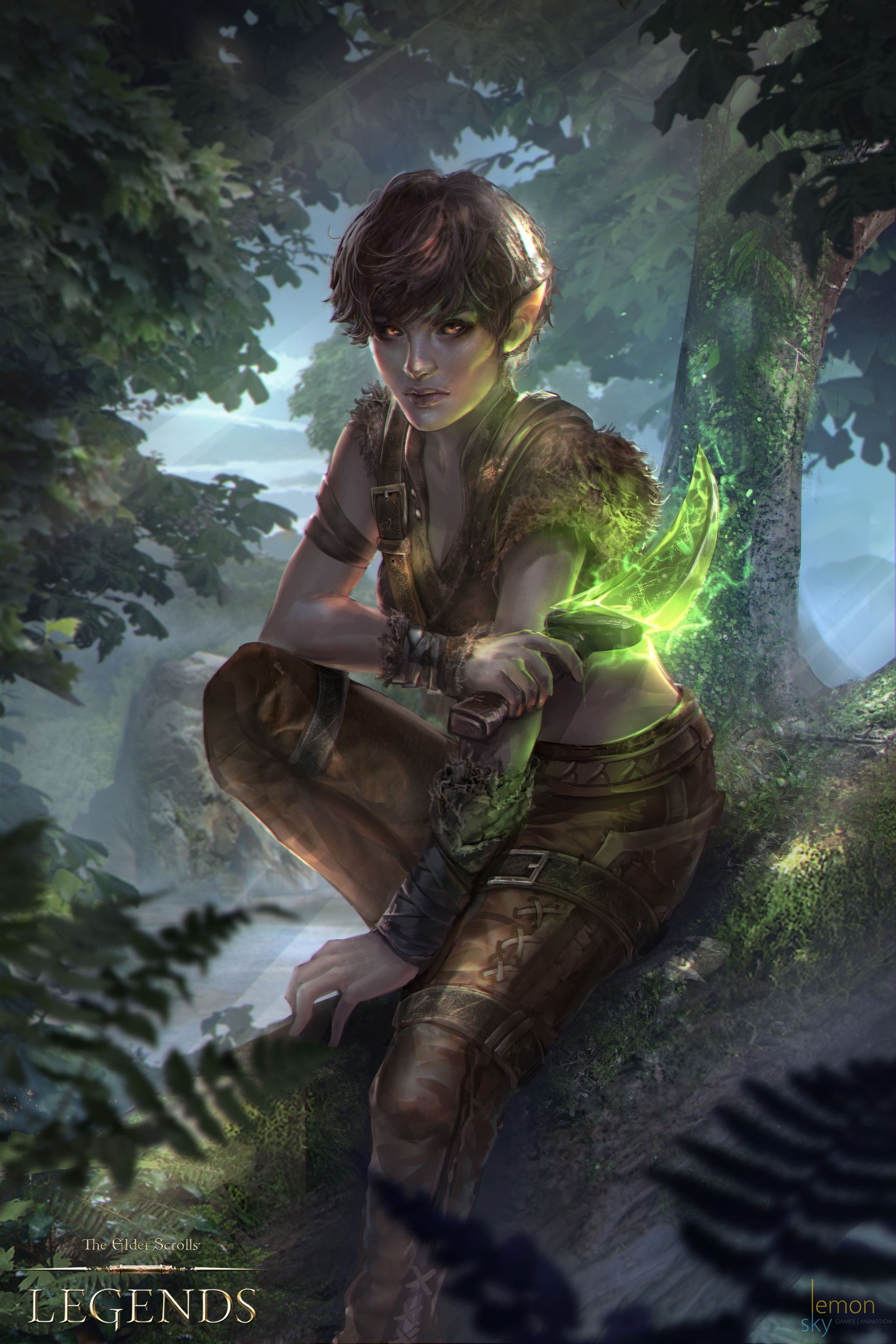 Wallpaper #FljiM5MBzN9vxX34CjrH182 Artstation Wood Elf Gabriela Dea Julia Arte Fantasia Dibujos Arte