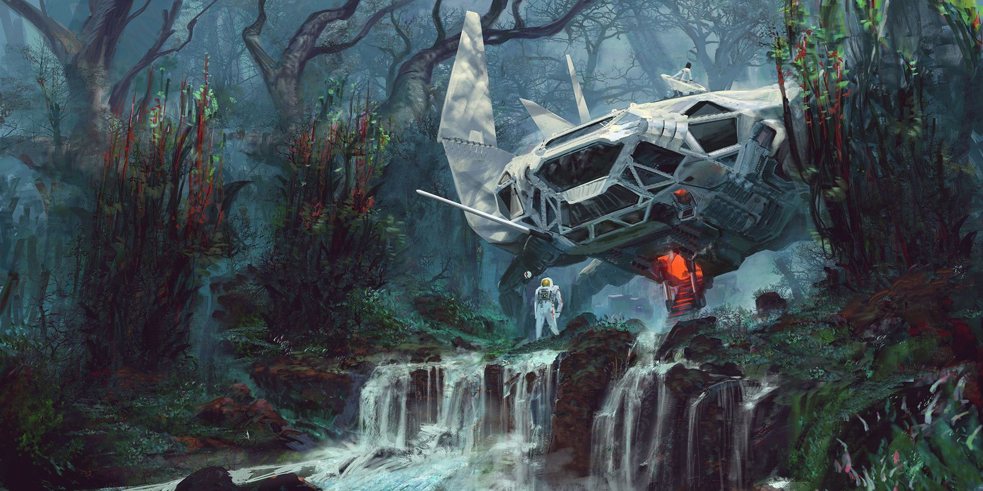 Wallpaper #wxdkPpMBPLD5_VENvN-042 Alien Forest Huy Tran Viet on Artstation at Httpsnovaillusion