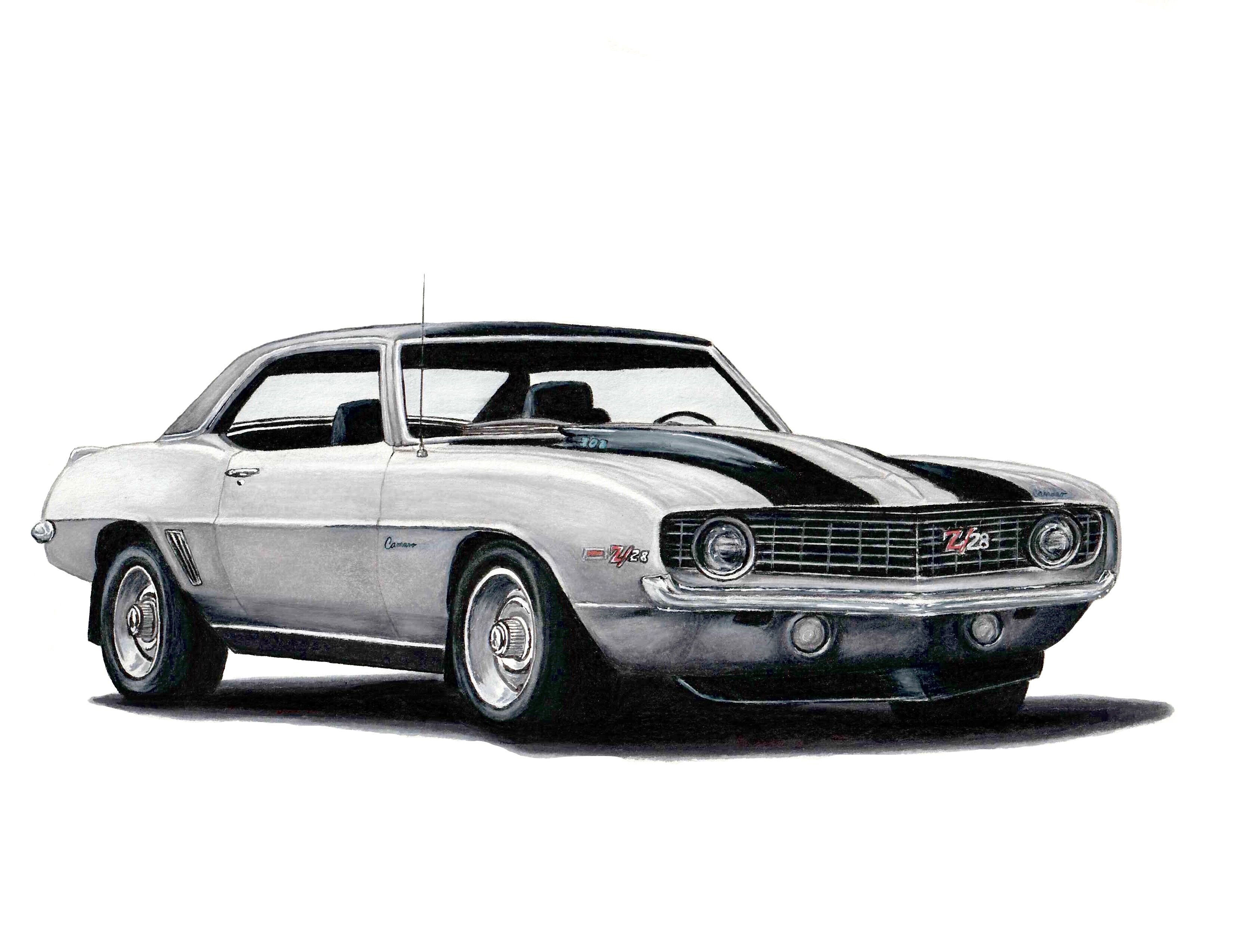 Wallpaper #BEZBVZcBqAgmjOk2Fl6z64 69 Chevy Camaro Z28 Color Artwork Print Etsy Chevy Camaro Z28