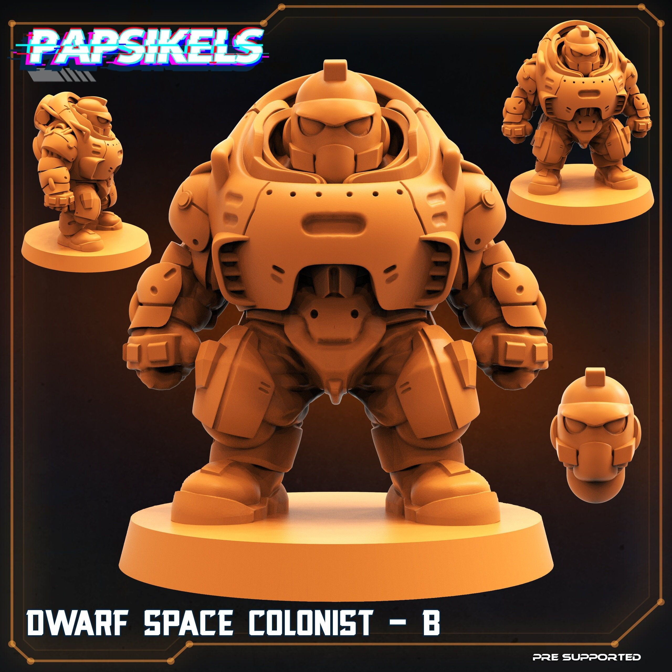 Wallpaper #hRnVFo8BtGB6xQ78u27g52 Space Dwarf Colonist B 32mm Scale Alien Miniature Rpg Sci Fi