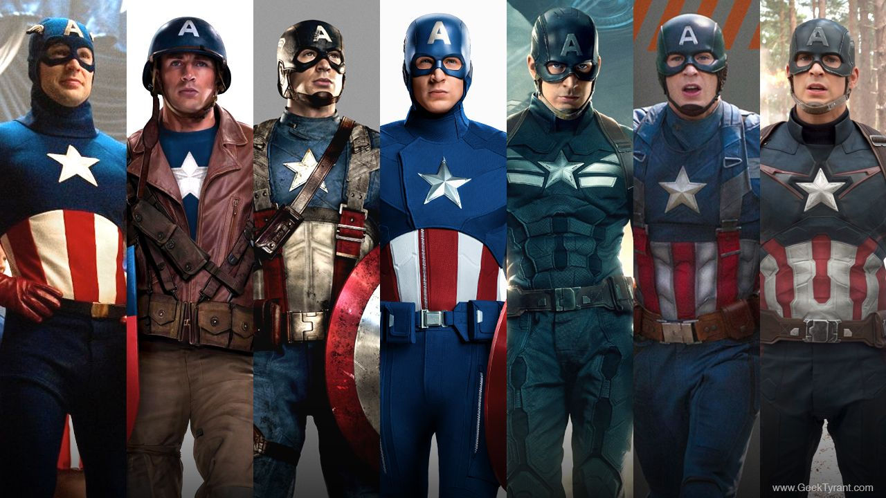 Wallpaper #57jf25IBJvJKYCmE1fhf156 The Evolution of Captain Americas Uniform Geektyrant Captain