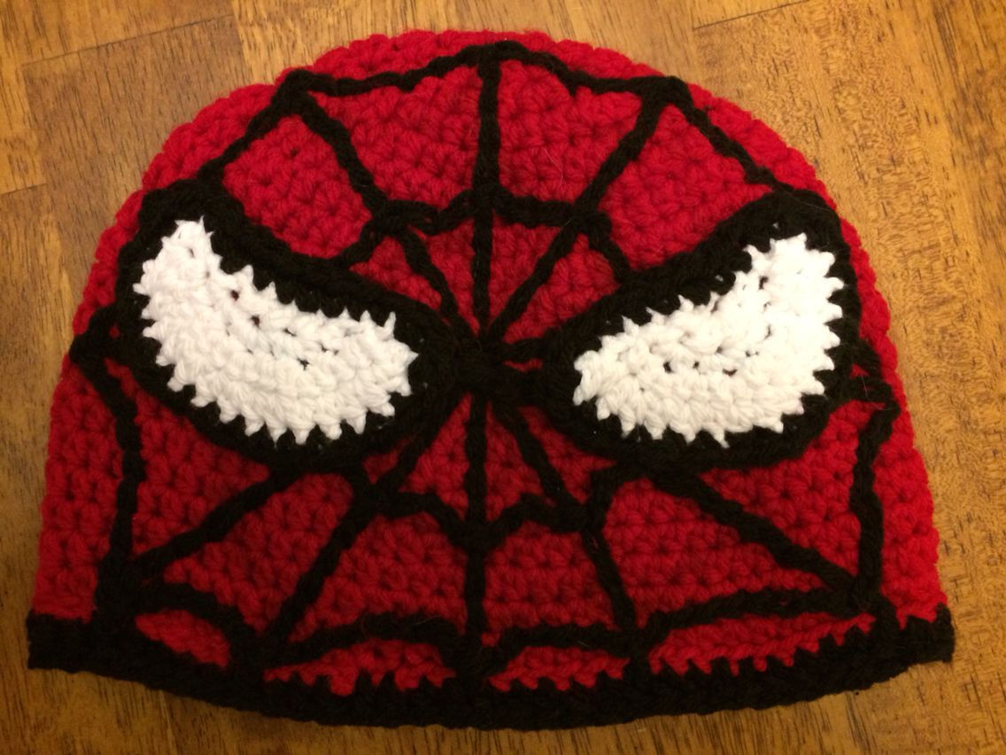 Wallpaper #qKU3MpMB0vj5YdARFNOs470 Front of Crochet Spider Man Hat Crochet Bat Man Hat Casual Style