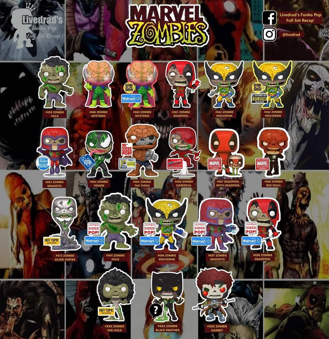 Wallpaper #vWfWEJMBSpphPi3-LPSt43 Funkopopfullsetrecap on Instagram Funko Pop Marvel Zombies Full