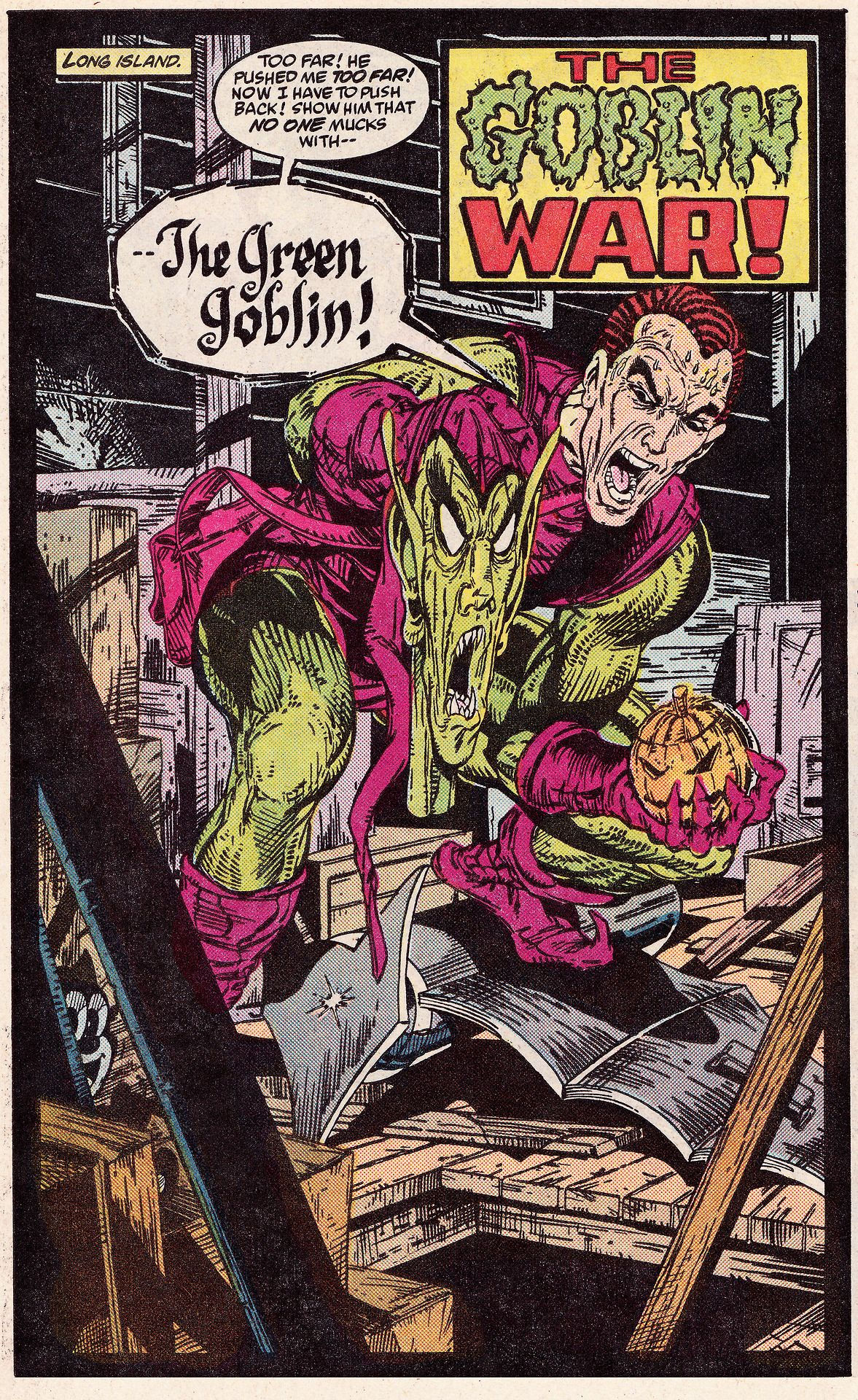 Wallpaper #GkAxMJMBJhL2WPbaVMA64 The Comics Vault Splash Page from Amazing Spider Man 312 Feb 1989