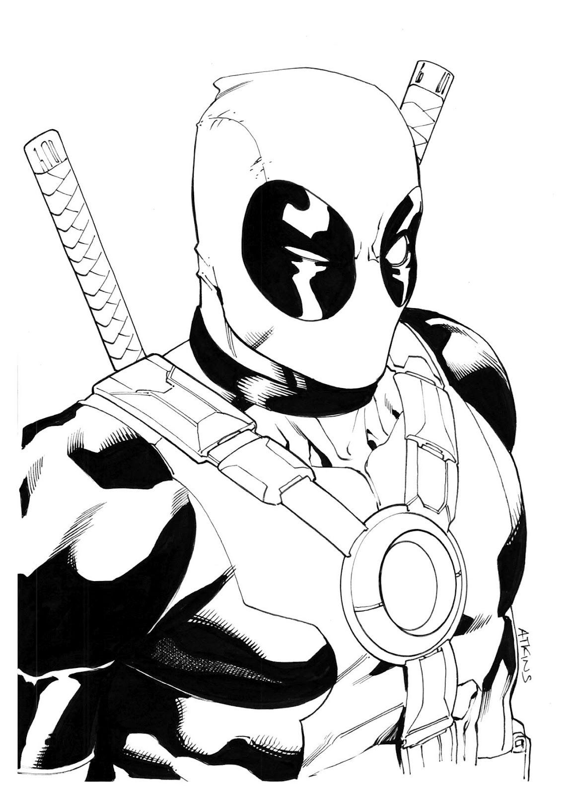 Wallpaper #7BGlM5MBXrlMTfB52Epu291 Free Printable Deadpool Coloring Pages for Kids Adult Coloring Book
