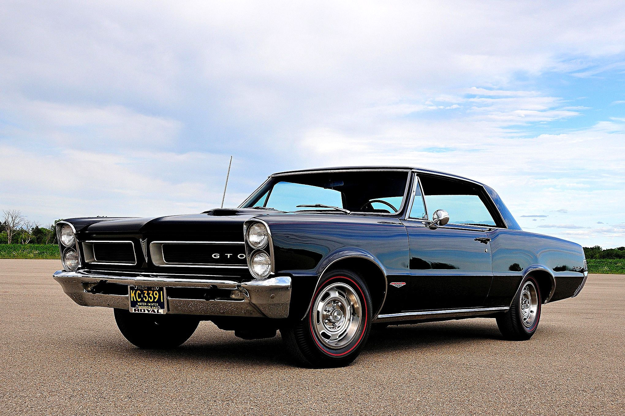 Wallpaper #70774 1965 Pontiac Gto Convertible Triple Black Phs