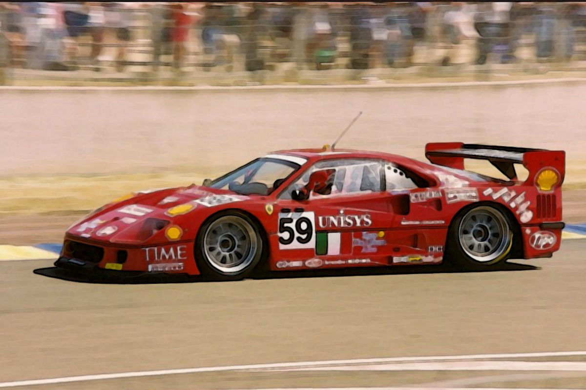 Wallpaper #53Nag44BFI5NbQksGBk27 1996 59 F40 Gte Robin Donovan Piero Nappi Tetsuya Ota