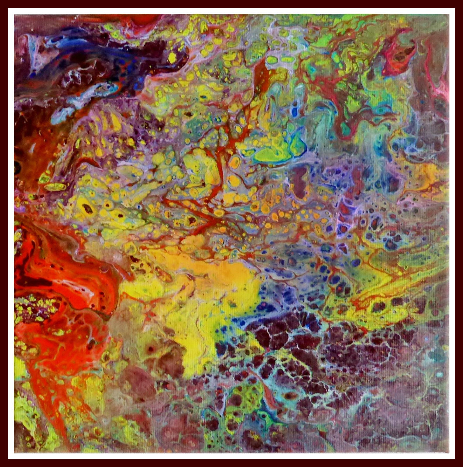 Wallpaper #c7jfPpIBJvJKYCmEmM2S36 Created Beautiful Cells in This Painting Abstract Artwork Paintings