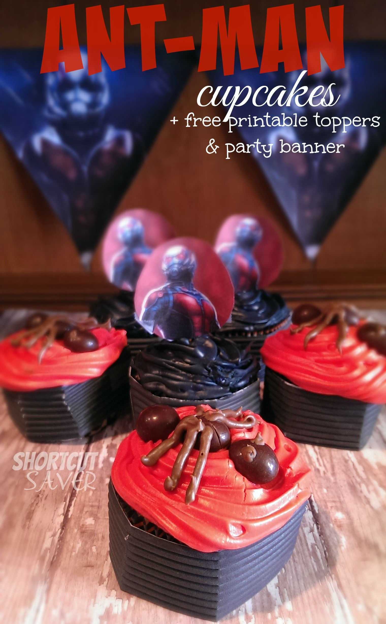 Wallpaper #0DG3NZMB5zzyi_yY0lfv342 Ant Man Cupcakes Free Printable Toppers Party Banner Antman