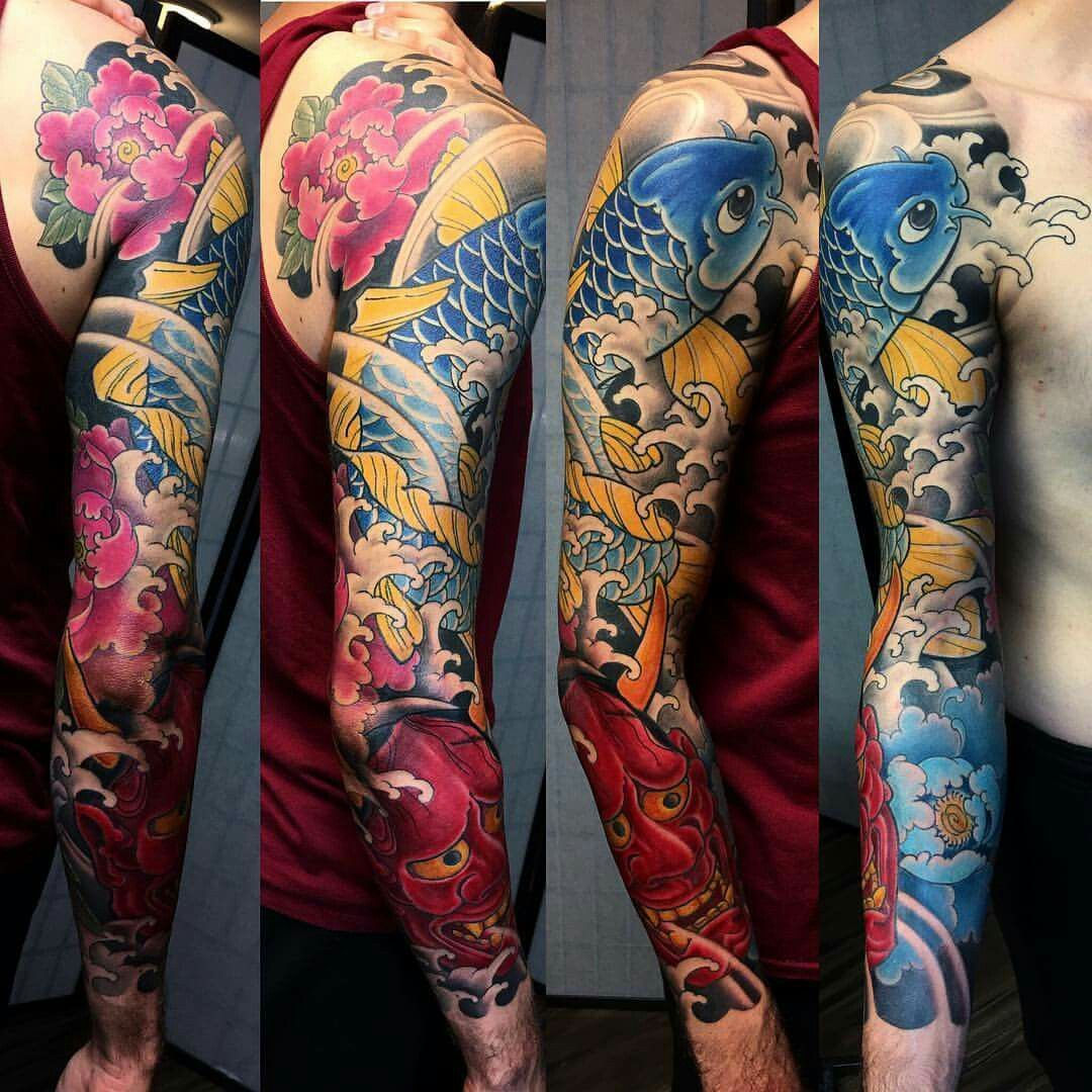 Wallpaper #4177e Half Sleeve Koi Fish Tattoo Chronic Ink