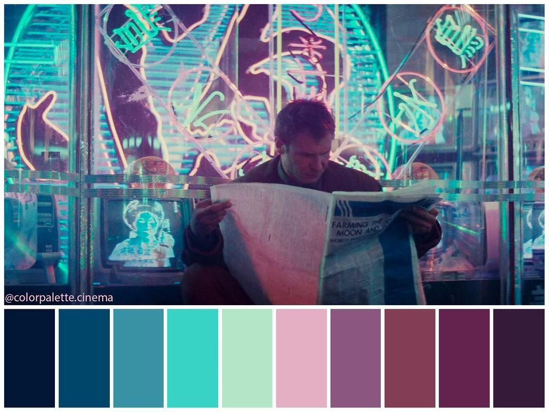 Wallpaper #Qmc8E5MBSpphPi3-bv-l43 Color Palette Cinema on Instagram Blade Runner 1982 Directed