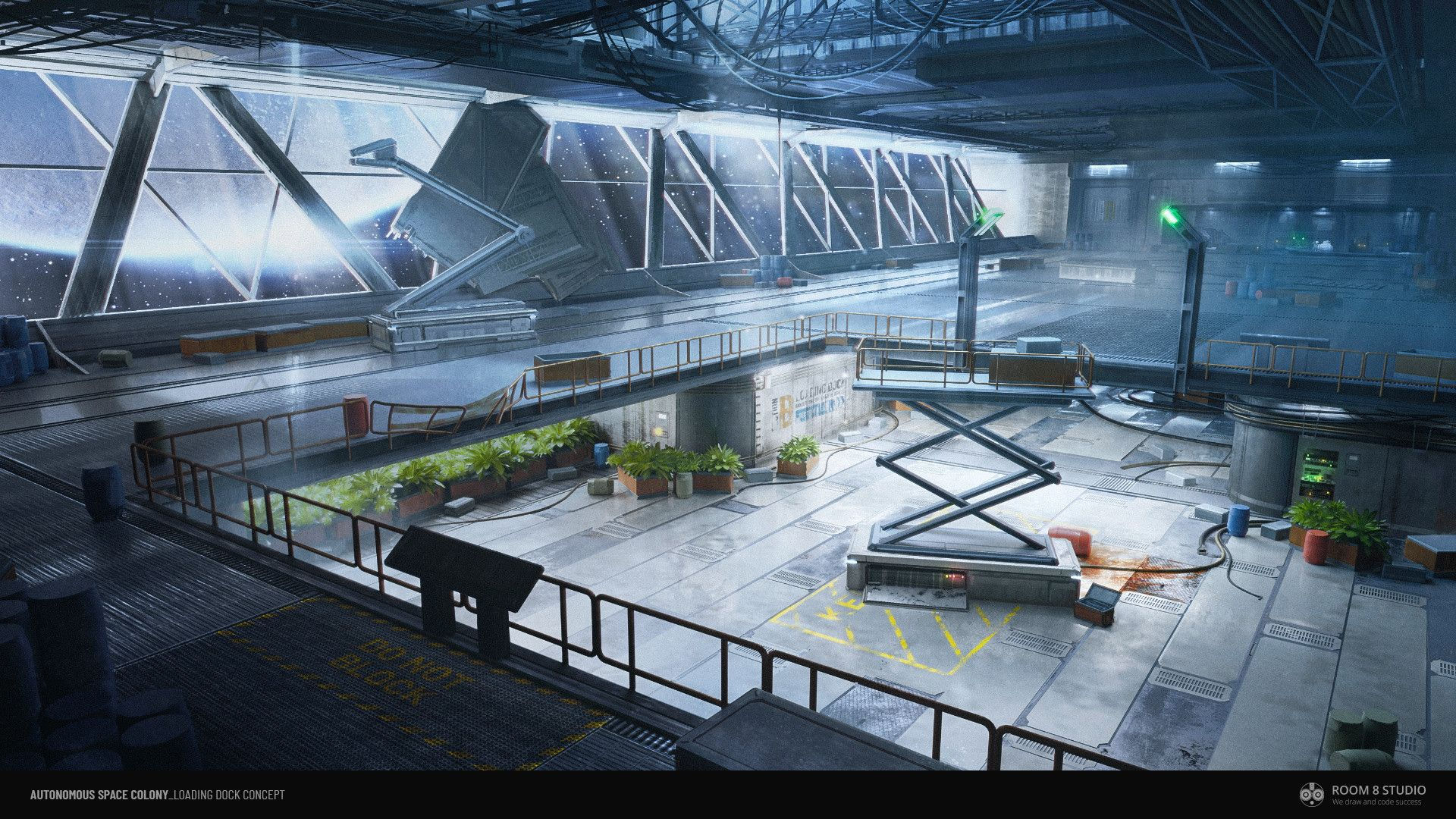 Wallpaper #8miAIJMBSpphPi3-mS3Z65 Artstation Abandoned Space Colony Room 8 Studio Space Colony