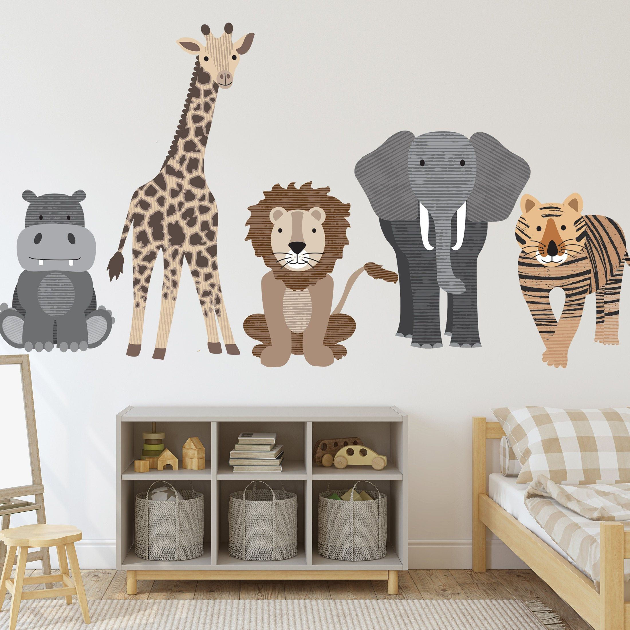 Wallpaper #qH1T8o4Bnwiau_P62QsV55 Large Safari Animal Wall Decals Nursery Wall Decals Jungle Wall