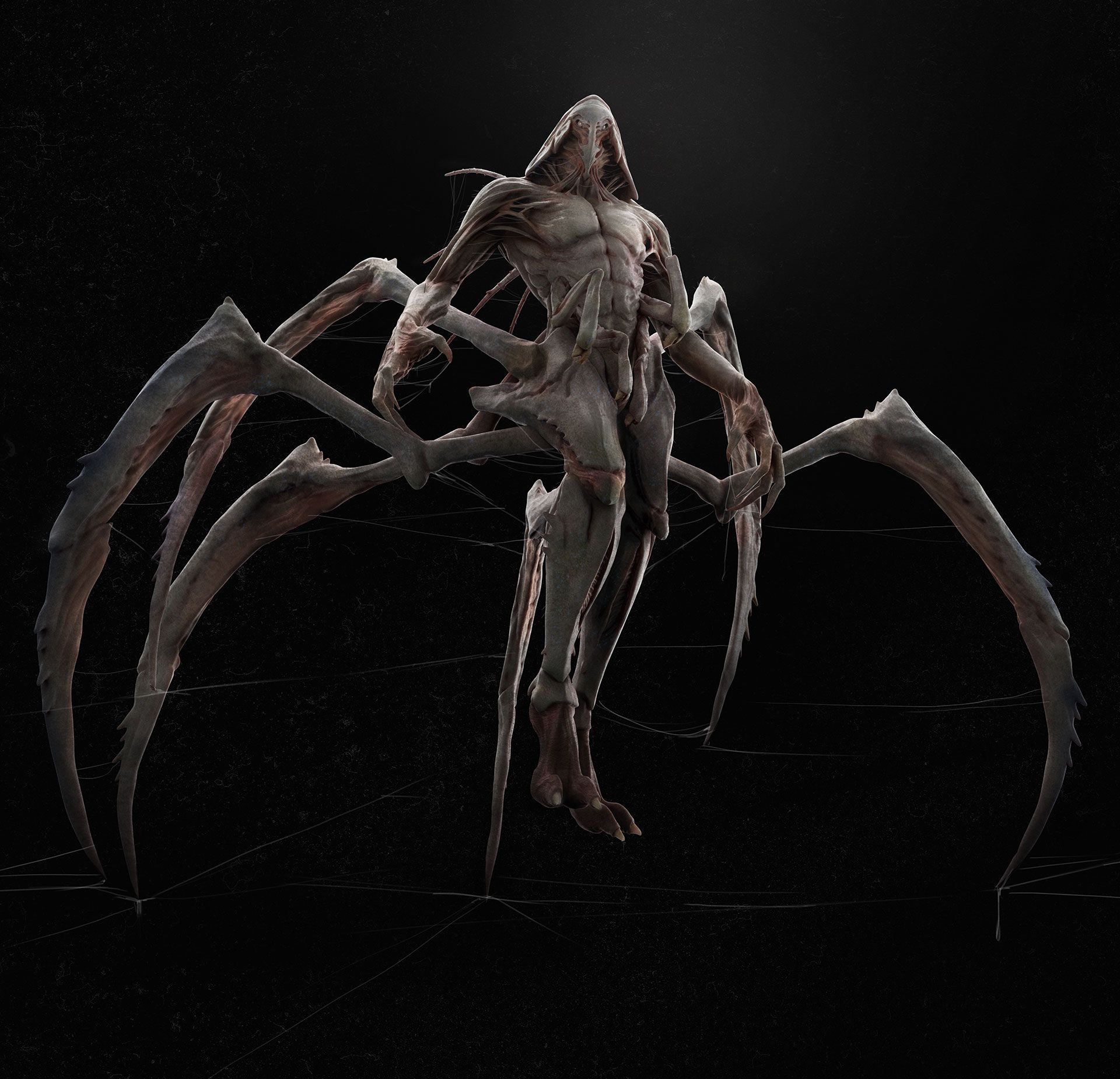 Wallpaper #g_RLOZMBKFX8bn3rLHYG156 Mutated Spider by Justinlee Arte De Monstro Dark Fantasy Art