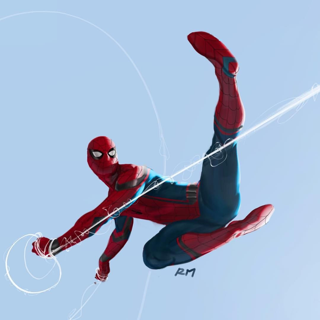Wallpaper #SIv2dpcBcm9NJah-x3ms100 At Ryan Meinerding Art on Instagram Web Slinging Spidey This Was