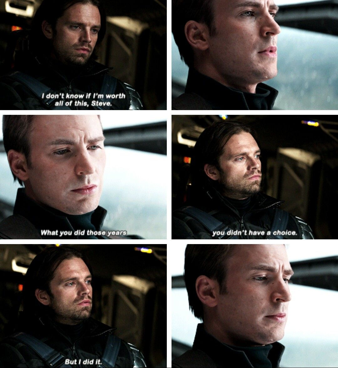 Wallpaper #50Vjn44B7YBJg1BV9qIi52 Bucky Barnes and Steve Rogers Share an Emotional Moment in Captain America: The Winter Soldier