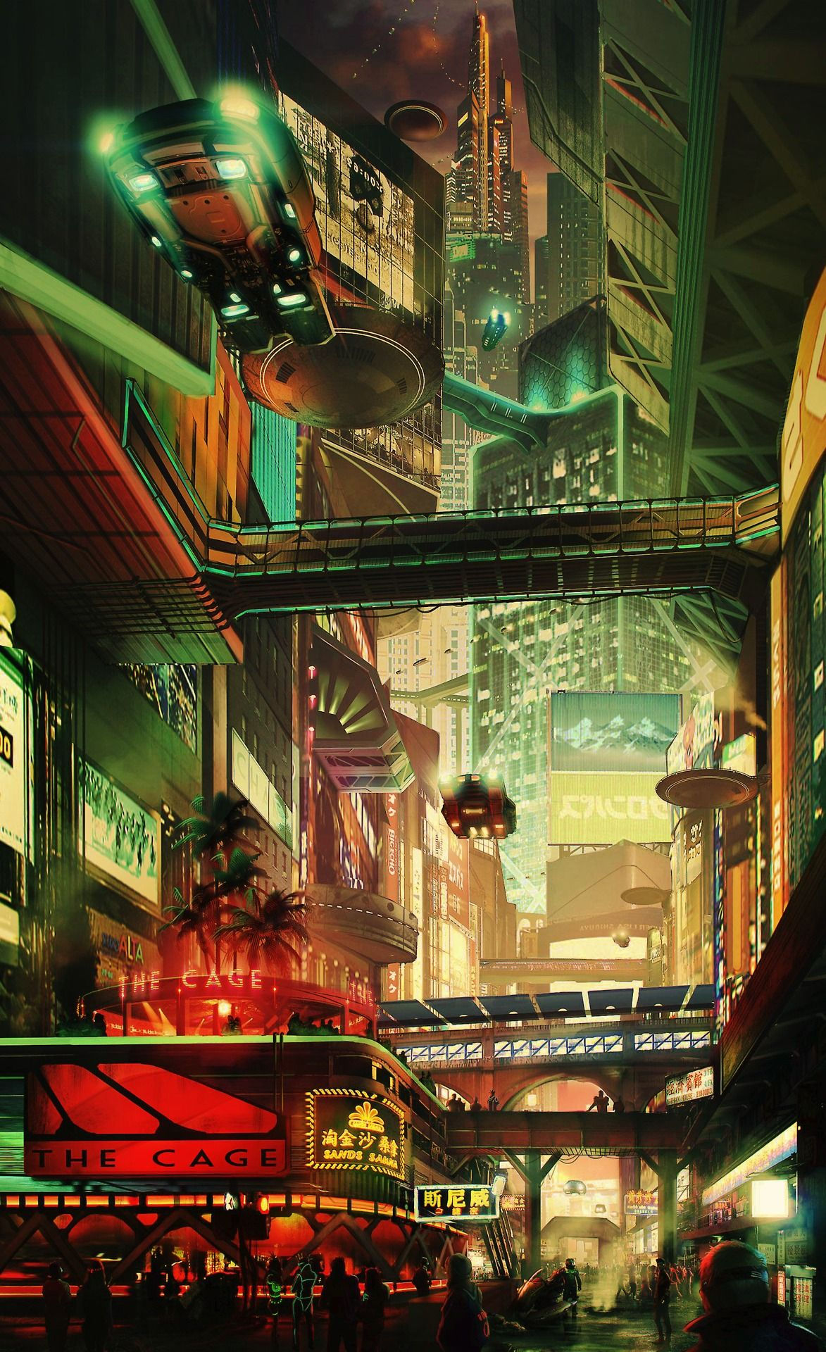 Wallpaper #qBkhBI8BtGB6xQ78ZU3W53 Neural K Photo Cyberpunk City Futuristic City Cyberpunk Art