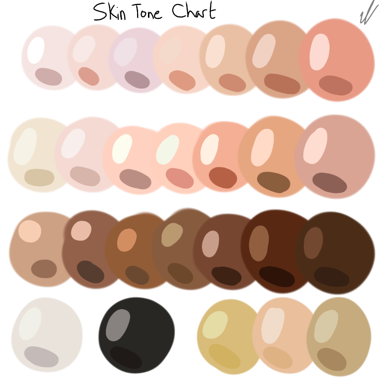 Wallpaper #e3af3 Skin Tone Mixing Chart Create Art with Me