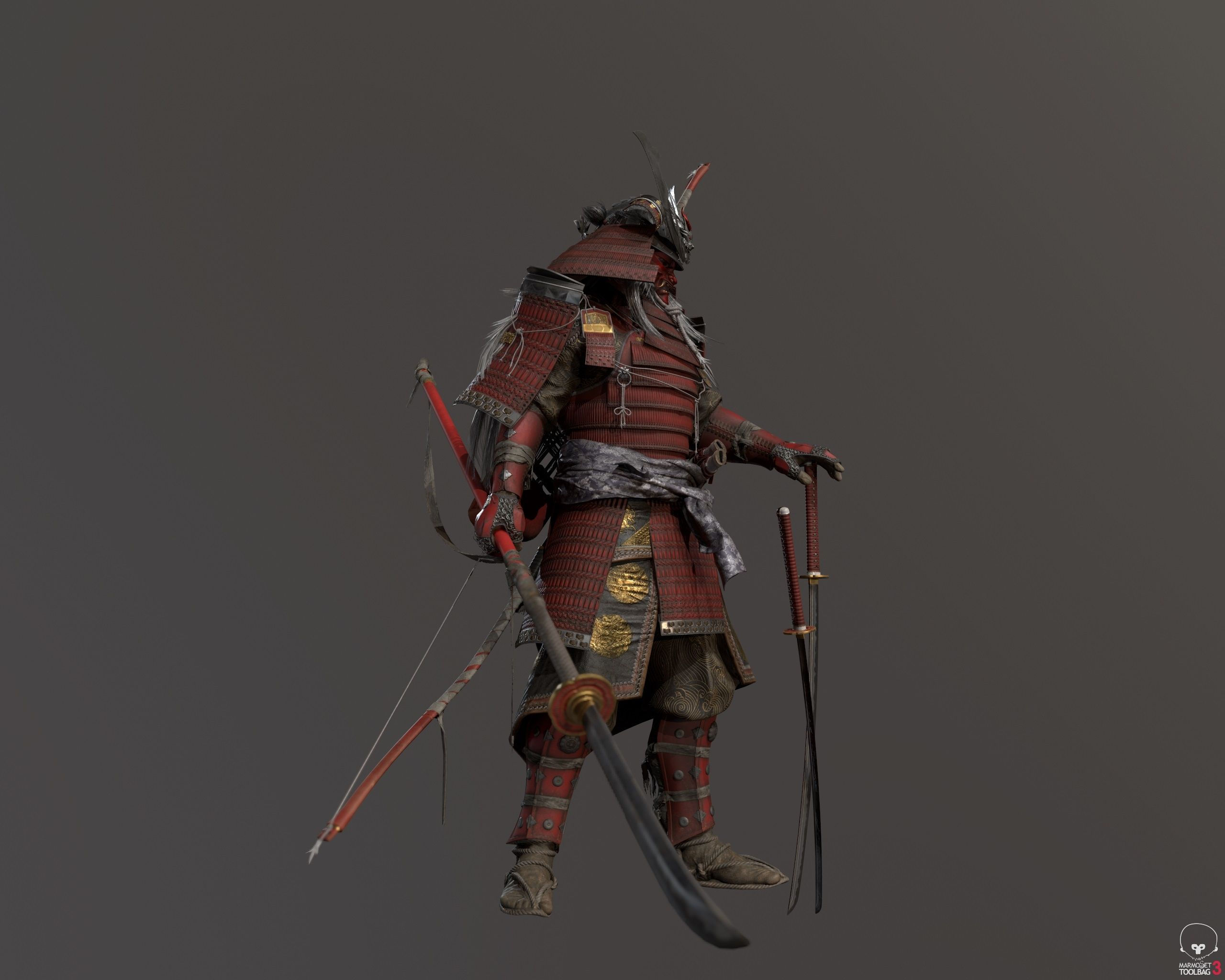 Wallpaper #Yhl4Ao8BtGB6xQ78Kkqy17 Httpswwwturbosquidcom3d Models3d Samurai Armor Bundles Model