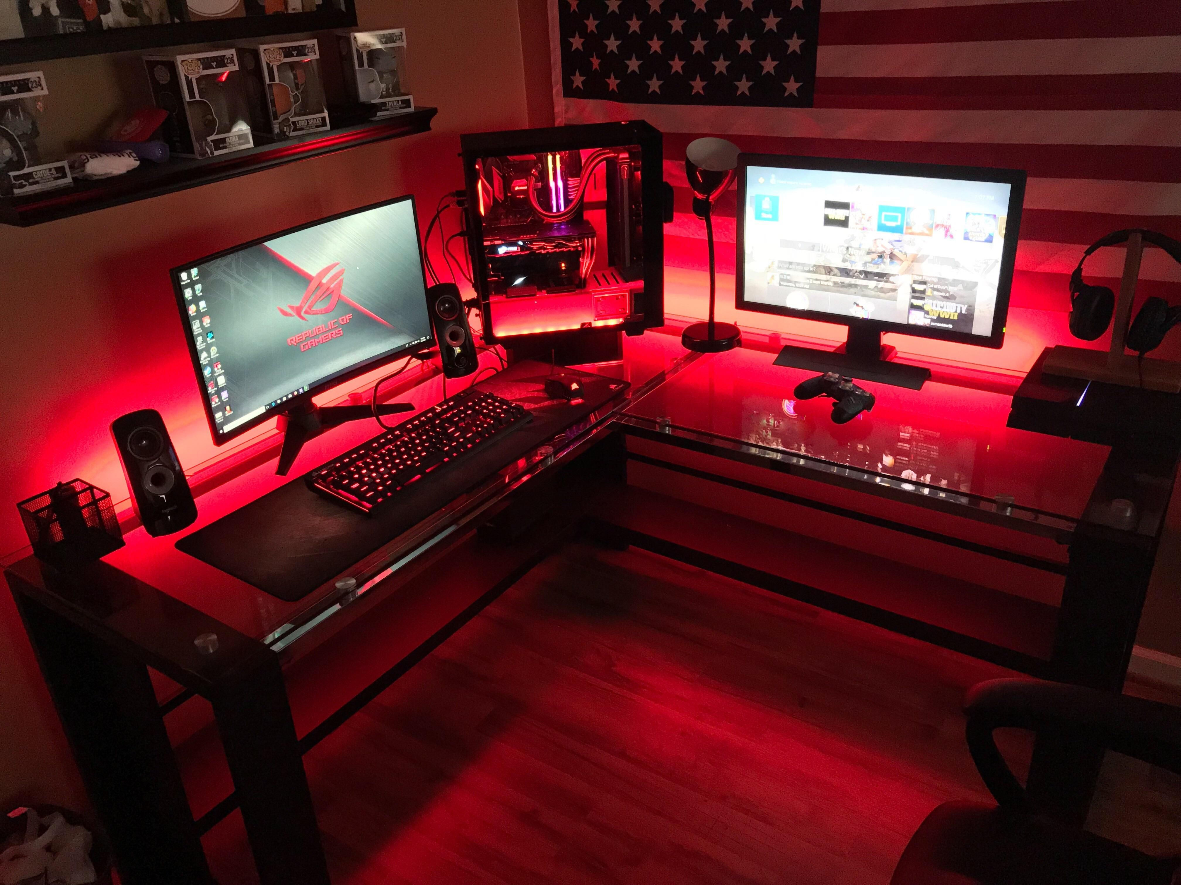 Wallpaper #Lh07LJMBlOZrFDOkAMrZ153 Httpsifttt2jrl08c Finished Battle Station Two Monitors Custom