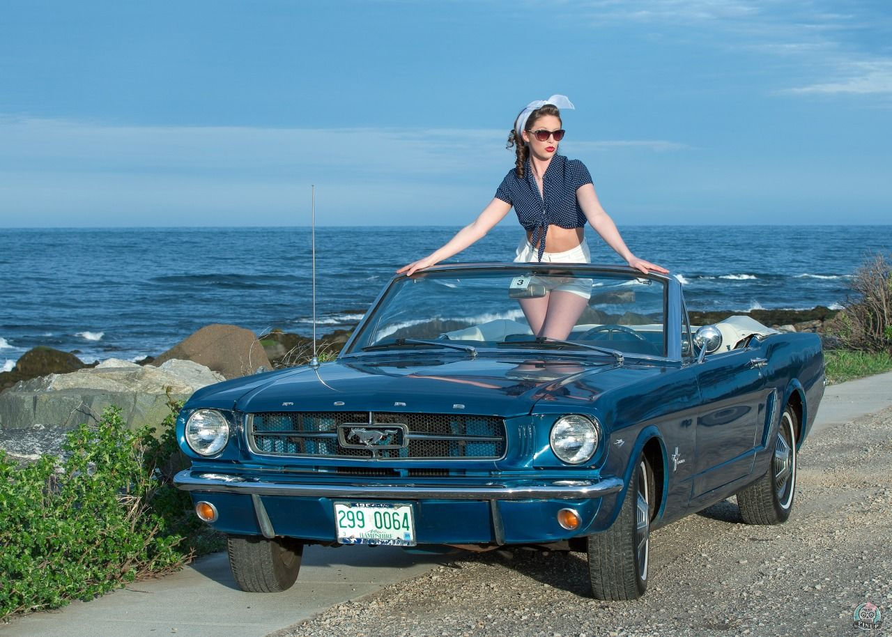 Wallpaper #t31h844Bnwiau_P6NwxS1 Car Pinup Tumblr Mustang Girl Classic Mustang 65 Mustang
