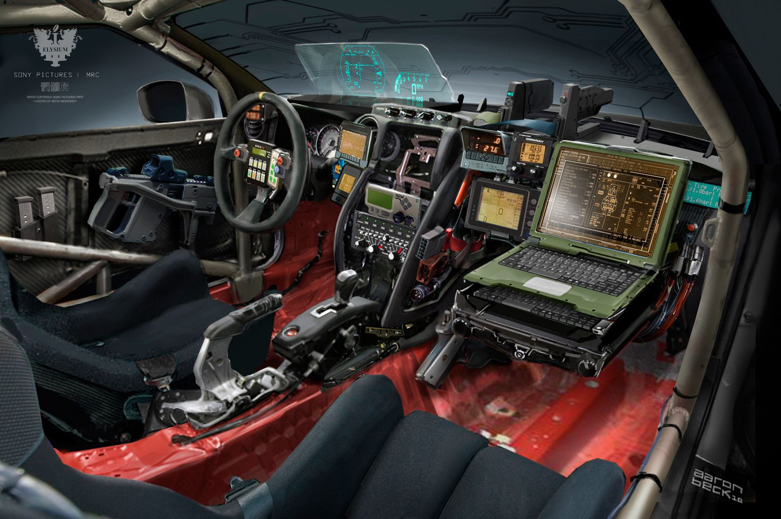 Wallpaper #wHOmf44BFI5NbQksLRe-34 Futuristic Race Car Cockpit Interior with Advanced Technology